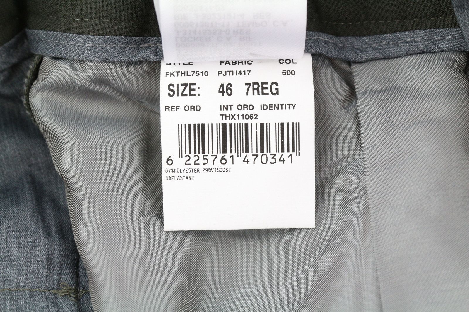 Tommy Hilfiger THFLEX W31 Khaki Plain Pleated Trousers 84999 Size US 31 - 13 Thumbnail