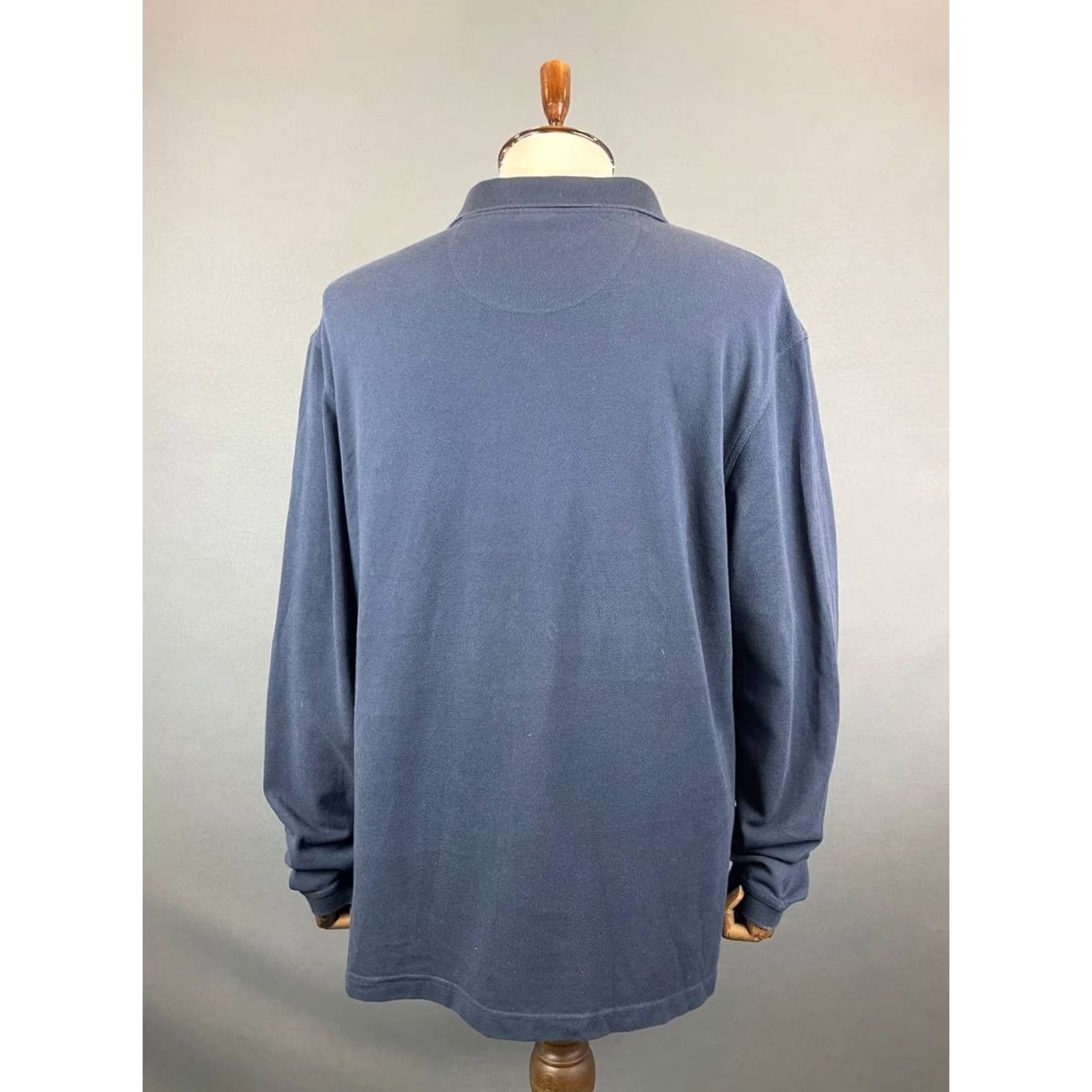 Barbour Barbour Sweatshirt Barbour 2XL Blue Cotton Long Sleeve Collared Pullover Mens Sweatshirt Winter Classic Outdoor Size US XXL / EU 58 / 5 - 2 Thumbnail
