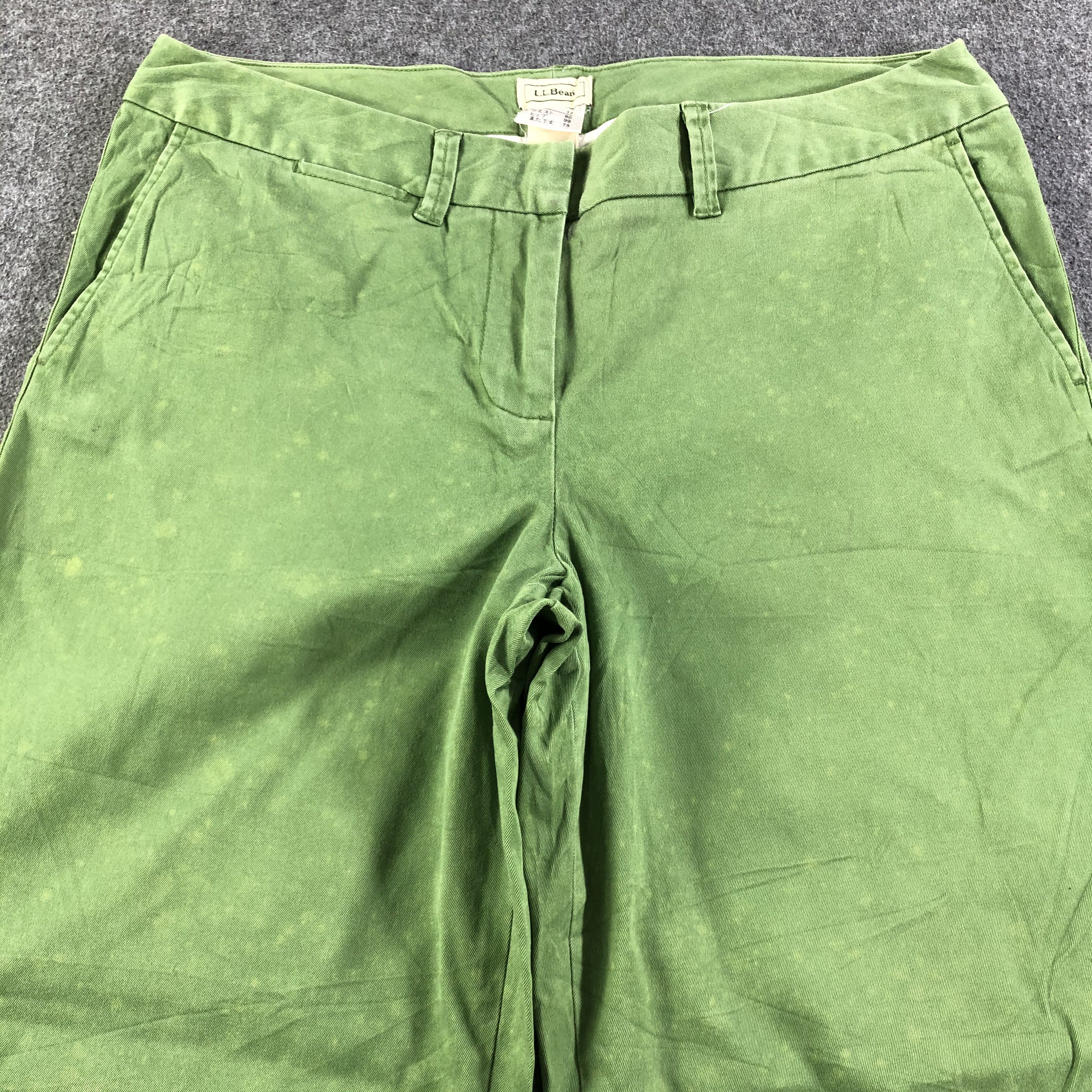 Japanese Brand × L.L. Bean × Vintage LL Bean Pants Green Trouser -J2709 Size US 35 - 3 Thumbnail