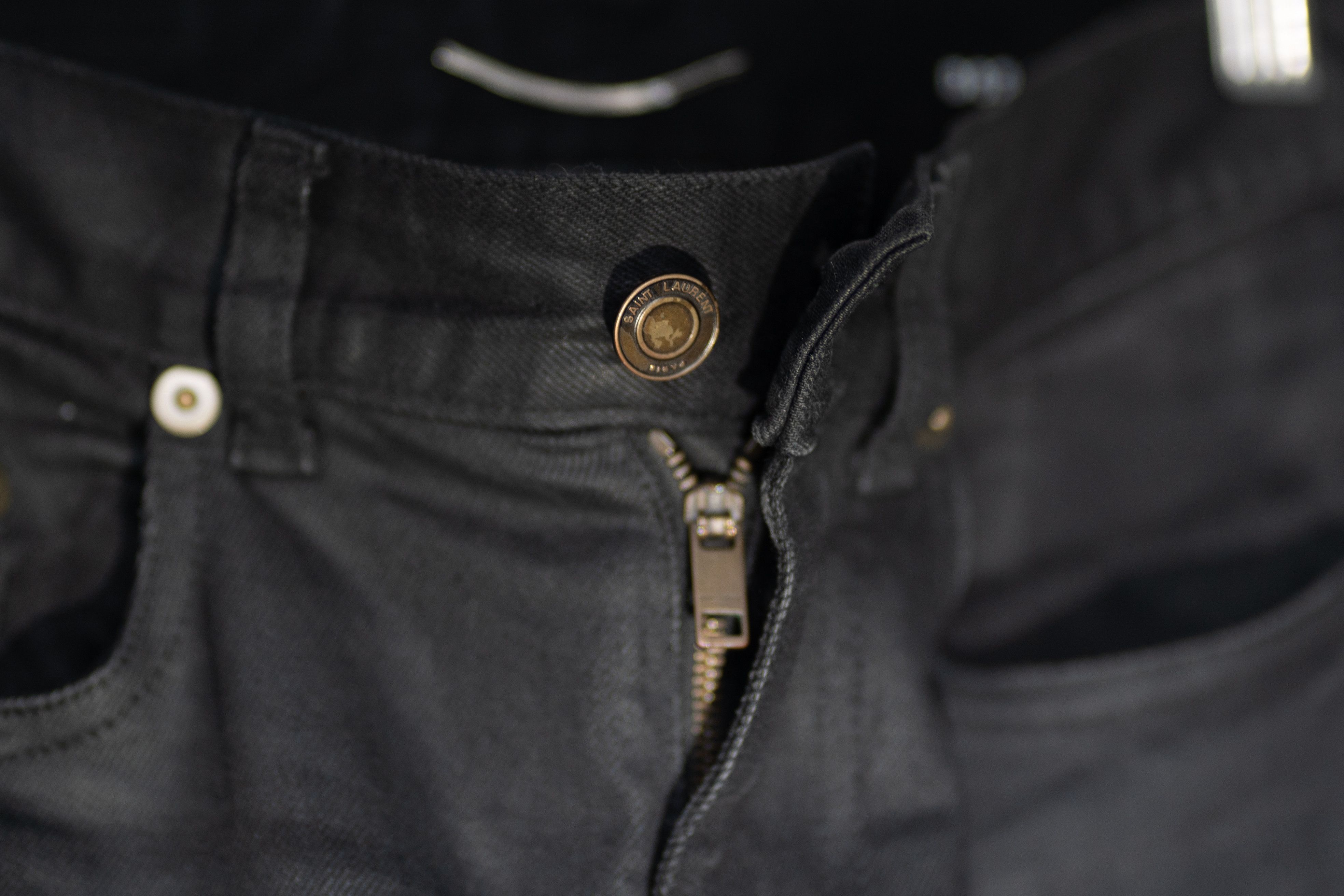Saint Laurent Paris D02 Waxed Skinny Jeans Size US 29 - 10 Thumbnail