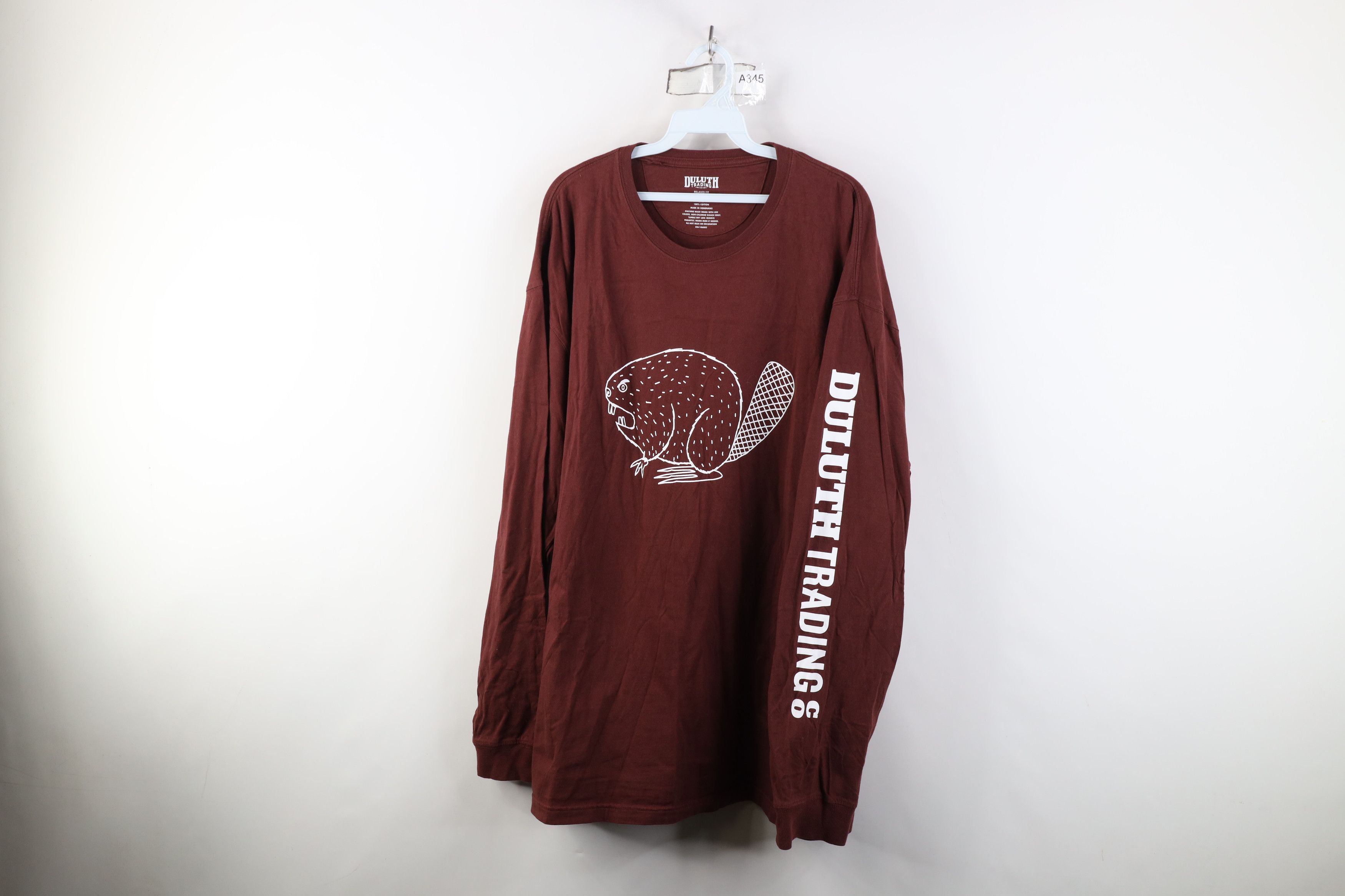 Duluth Trading Company Duluth Trading Longtail Beaver Long Sleeve T-Shirt Burgundy Size US XL / EU 56 / 4 - 1 Thumbnail