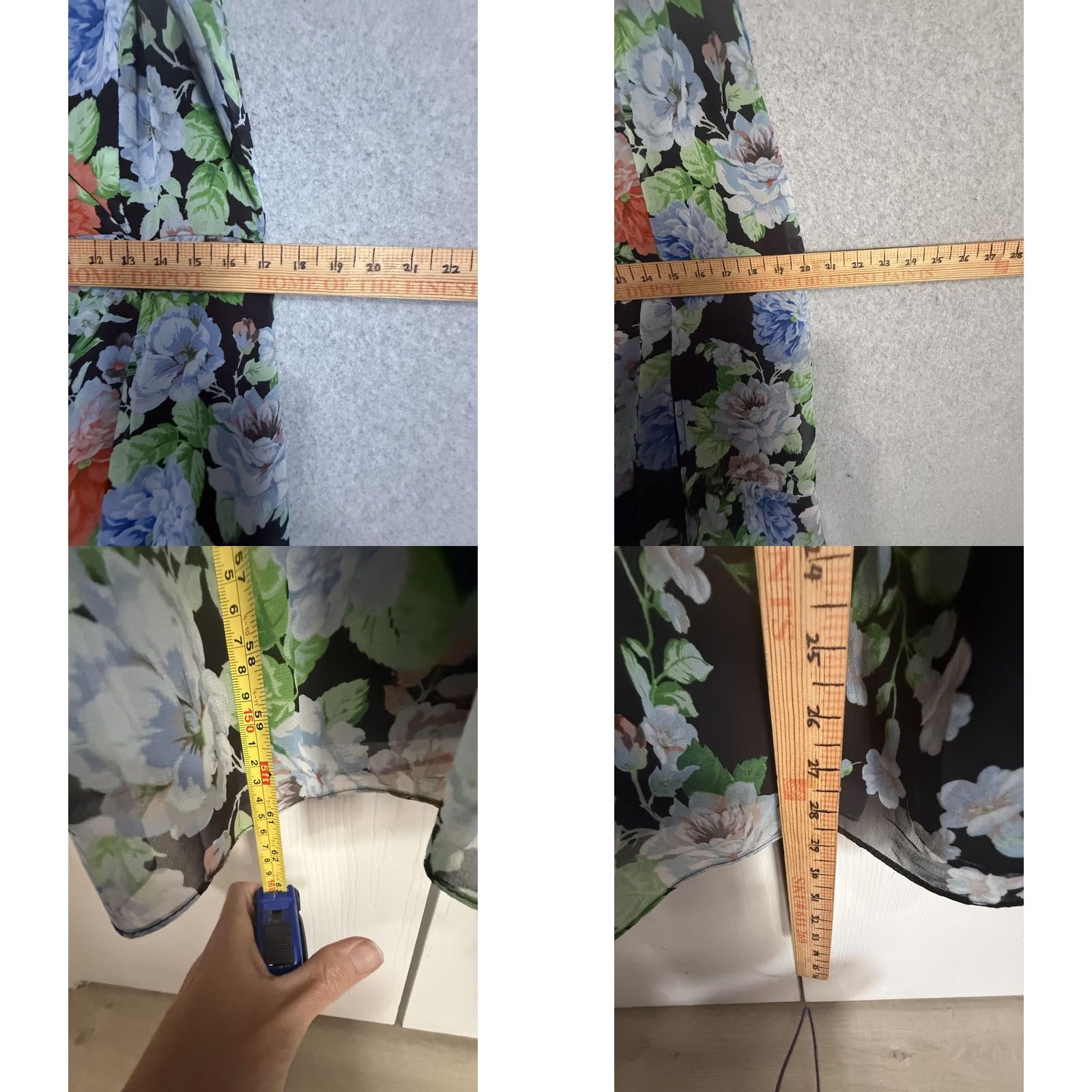 Lulus Lulus Dress Womens XL Multicolor Floral Chiffon V Neck Maxi Sundress Lined Size XL / US 12-14 / IT 48-50 - 9 Thumbnail