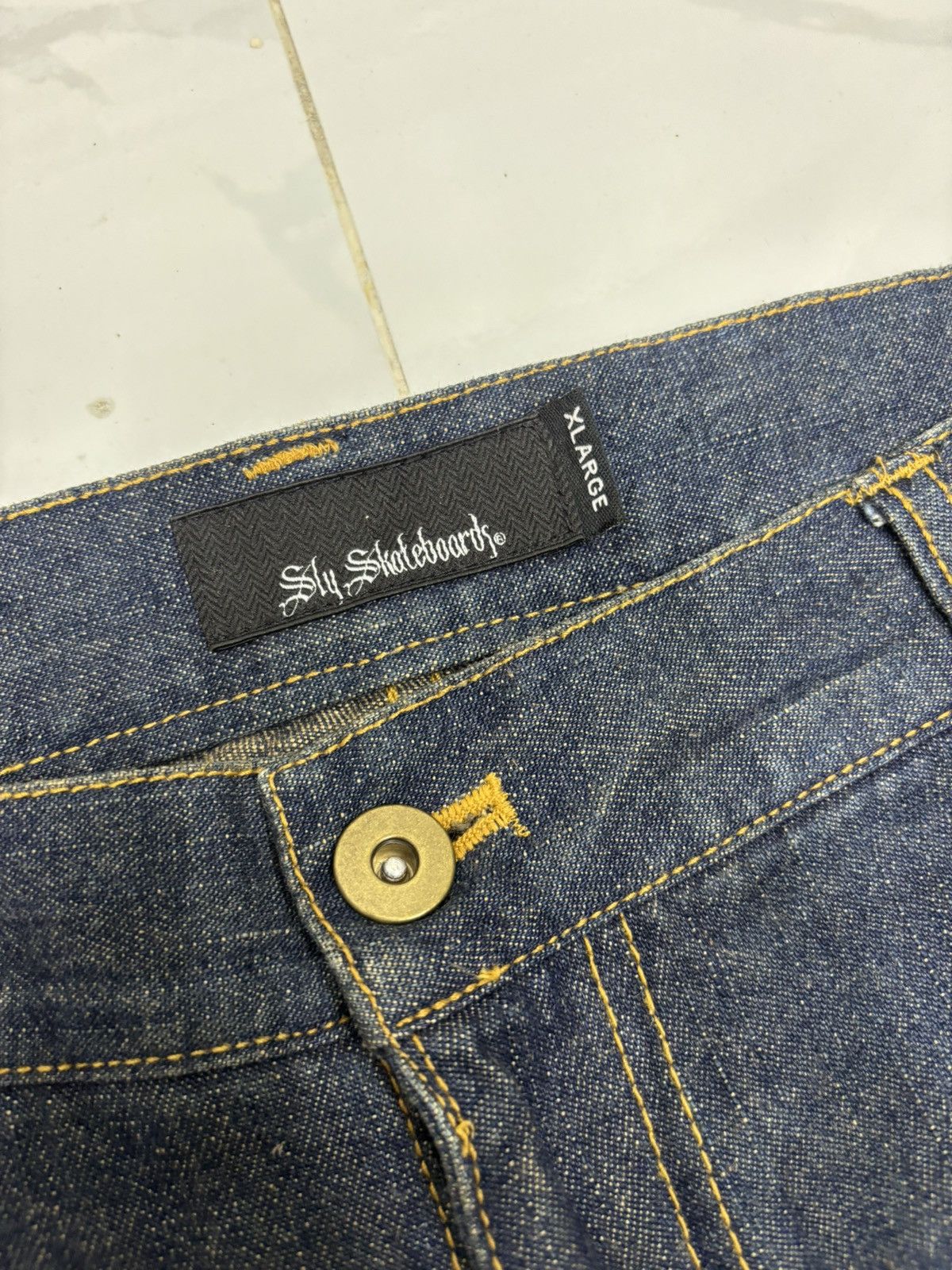 If Six Was Nine × Japanese Brand × Le Grande Bleu (L.G.B.) Sly Skateboards Baggy Jeans Rusty Distressed Style Jean Size US 36 / EU 52 - 9 Thumbnail