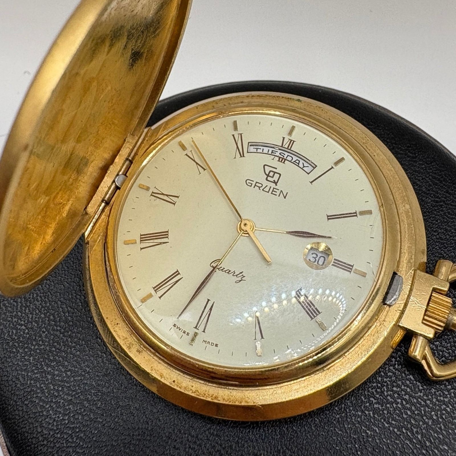 Grundens Gruen Swiss made pocket watch quartz day date complication Size ONE SIZE - 1 Thumbnail