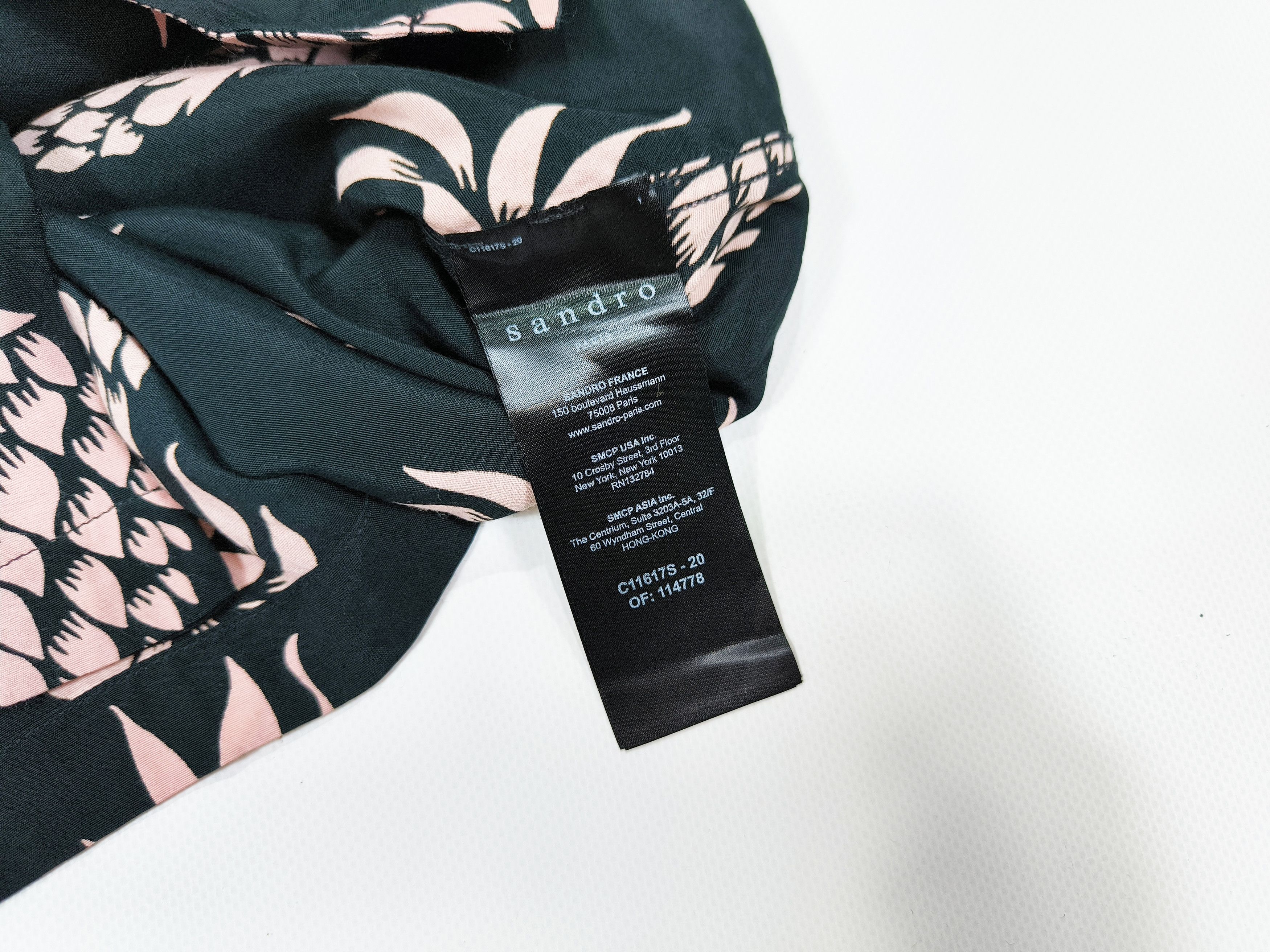 Sandro Sandro Paris Black Pink Pineapple Print Shirt Size S Size US S / EU 44-46 / 1 - 6 Thumbnail