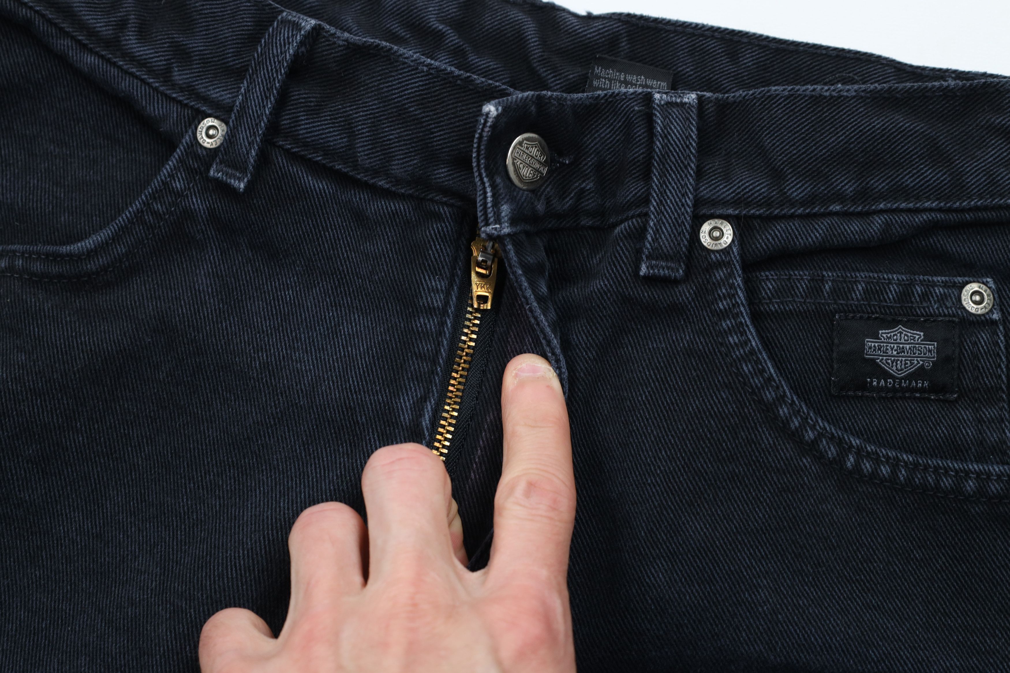 Harley Davidson Vintage 90s Harley Davidson Straight Leg Denim Jeans USA Size 30" / US 8 / IT 44 - 8 Thumbnail