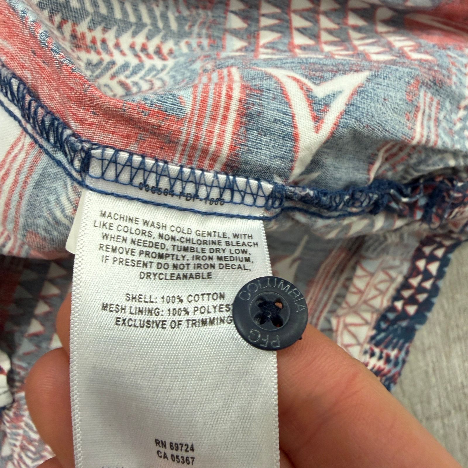 Columbia Columbia PFG Shirt Men's Large Check Lightweight Vented Size US L / EU 52-54 / 3 - 5 Thumbnail
