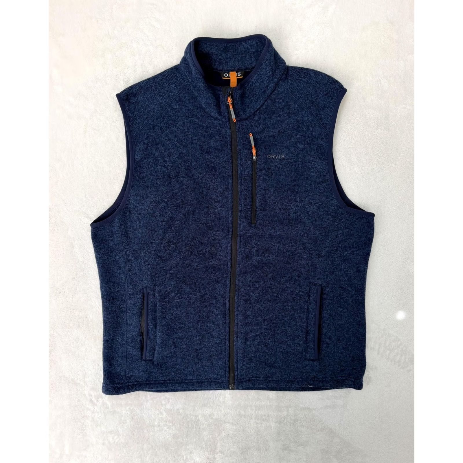 Orvis Orvis Vest Mens L Blue Fleece Full Zip Sleeveless Outdoor Hiking Warm Casual Size US L / EU 52-54 / 3 - 2 Thumbnail