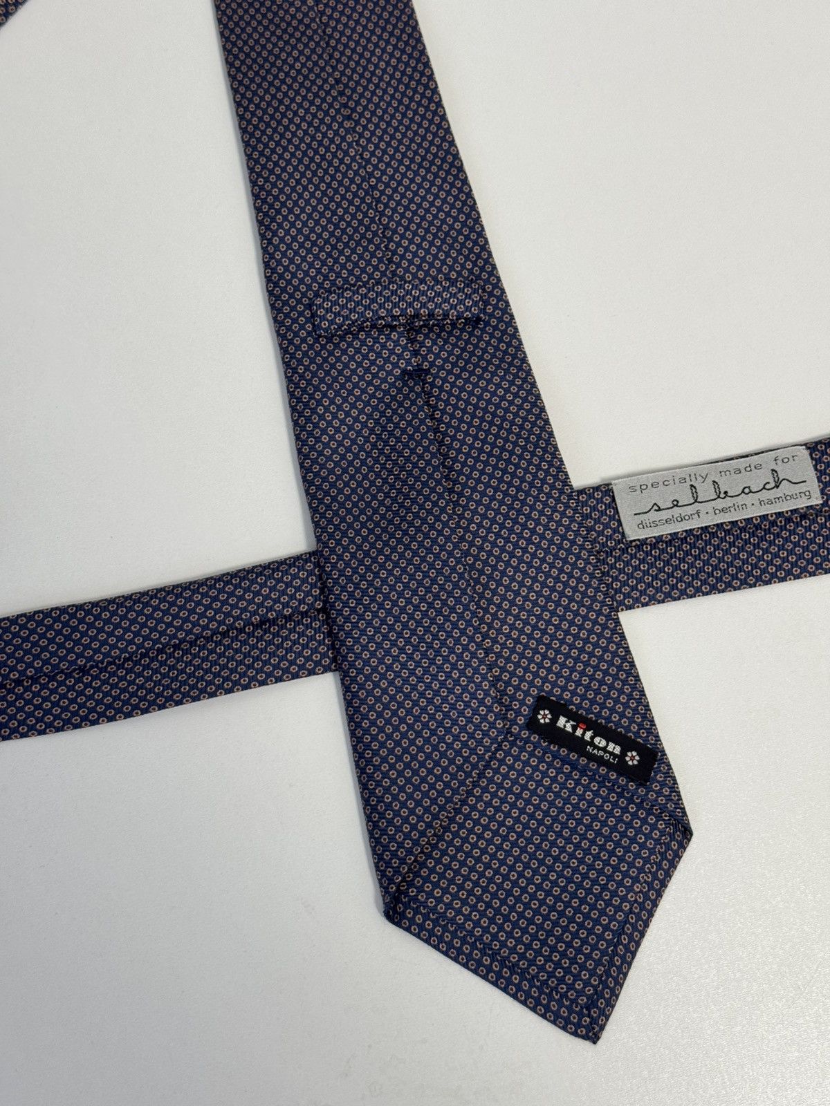 Kiton Kiton Napoli Tie Silk 100% Made In Italy Authentic Excellent Size ONE SIZE - 5 Thumbnail