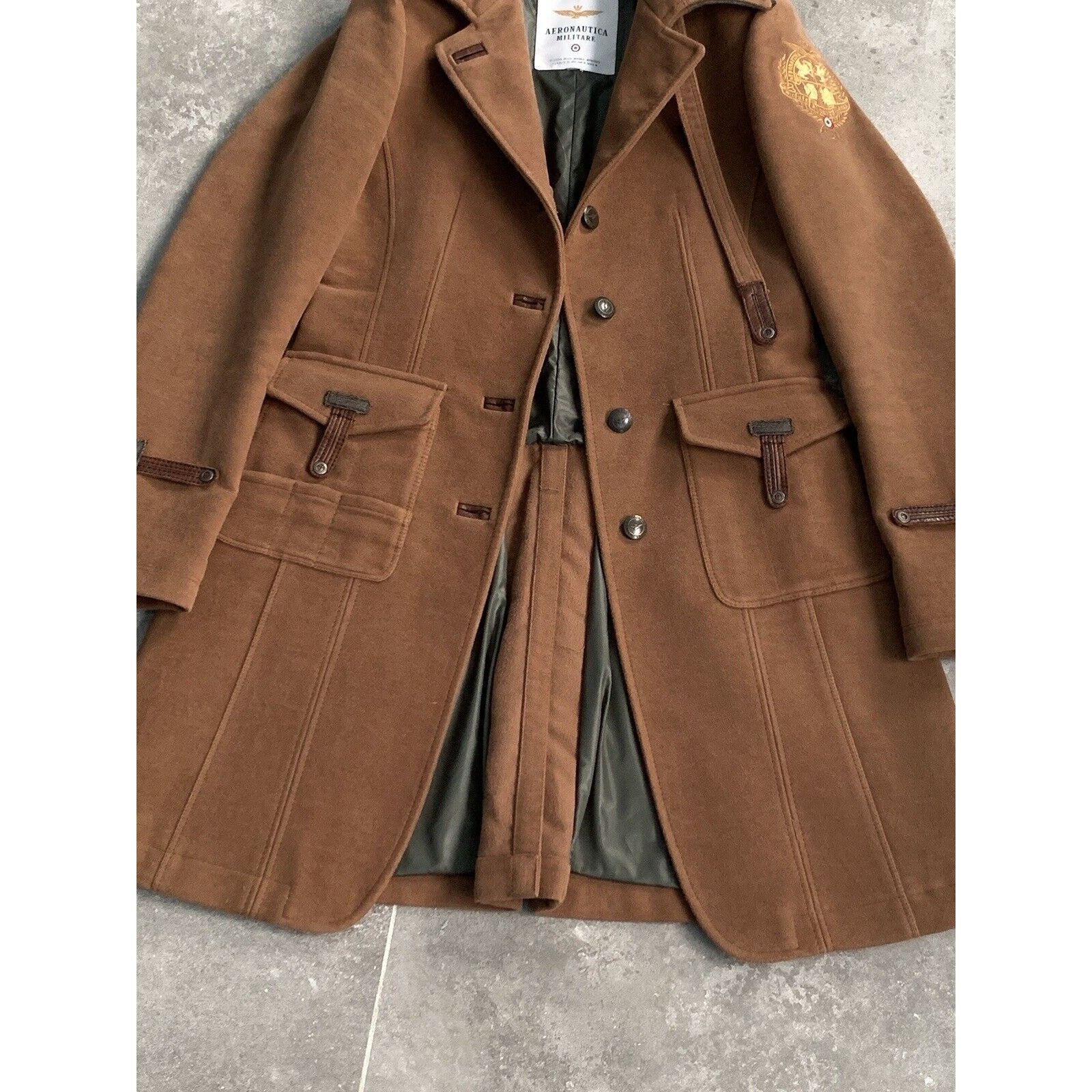 Aeronautica Militare Womens AERONAUTICA MILITARE Trench Coat Jacket EU 36 IT 40 S Size S / US 4 / IT 40 - 17 Thumbnail