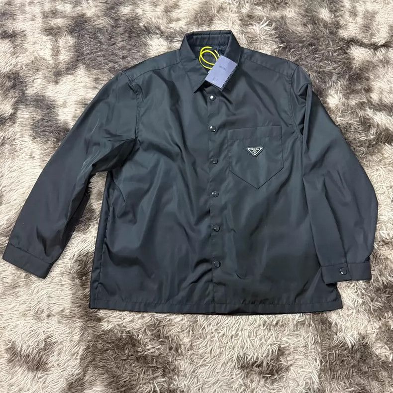 Prada Prada 24 New Triangle Logo Nylon Jacket Size US XL / EU 56 / 4 - 1 Thumbnail