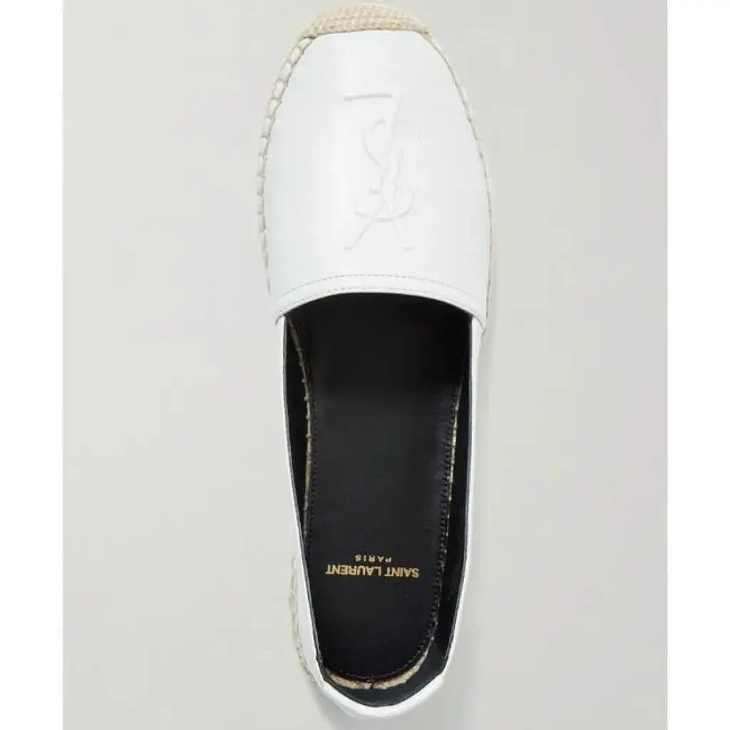 Saint Laurent Paris o1b1hav110824 Cassandre Espadrilles in Lambskin in White Size US 9.5 / IT 39.5 - 3 Thumbnail
