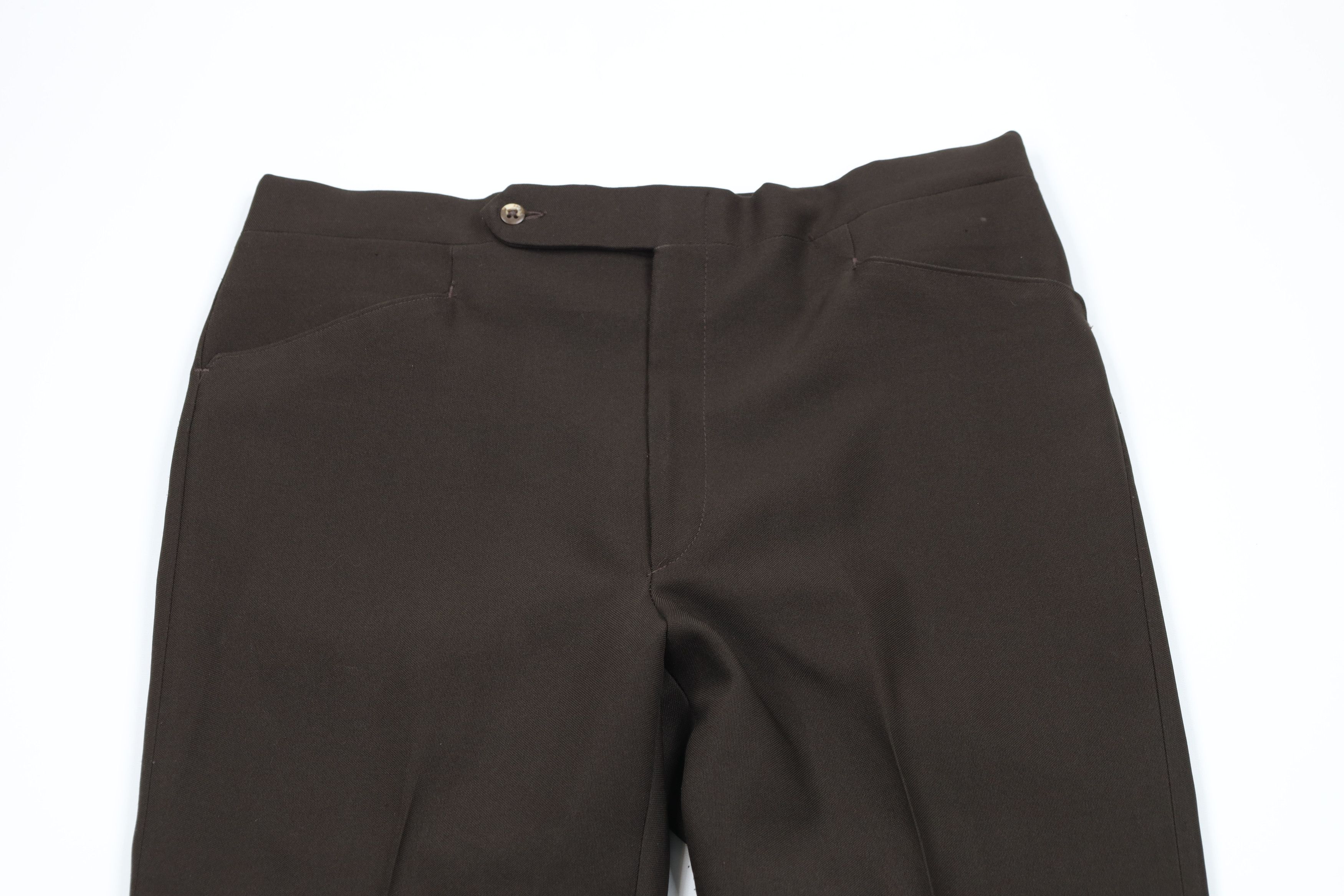 Vintage Vintage 70s Streetwear Flared Wide Leg Chino Pants Brown USA Size US 36 / EU 52 - 2 Thumbnail