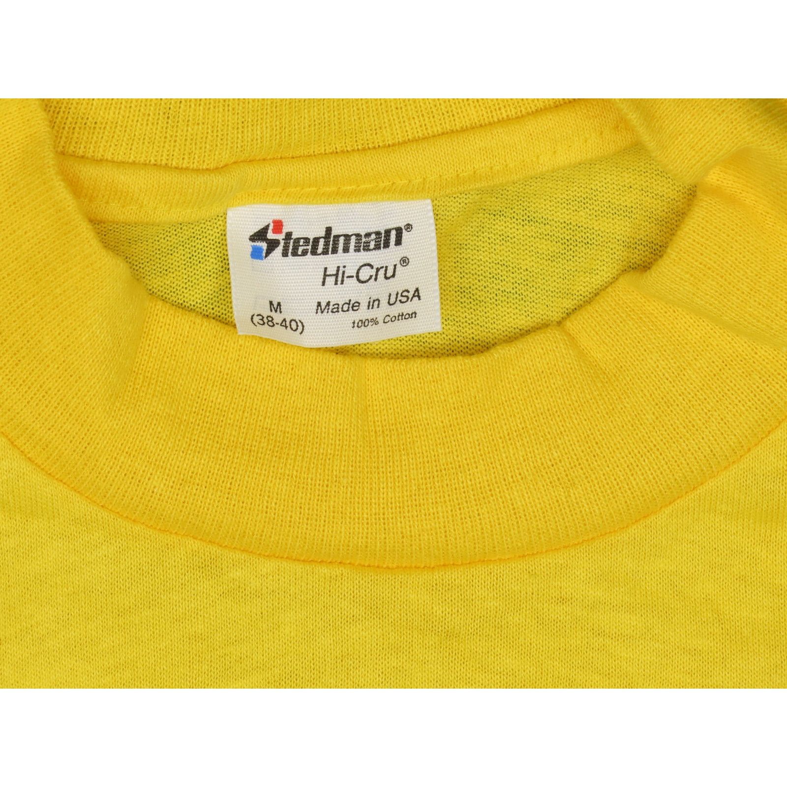 Other Vintage Stedman Blank Yellow Single Stitch USA T Shirt Tee S Size US S / EU 44-46 / 1 - 5 Thumbnail