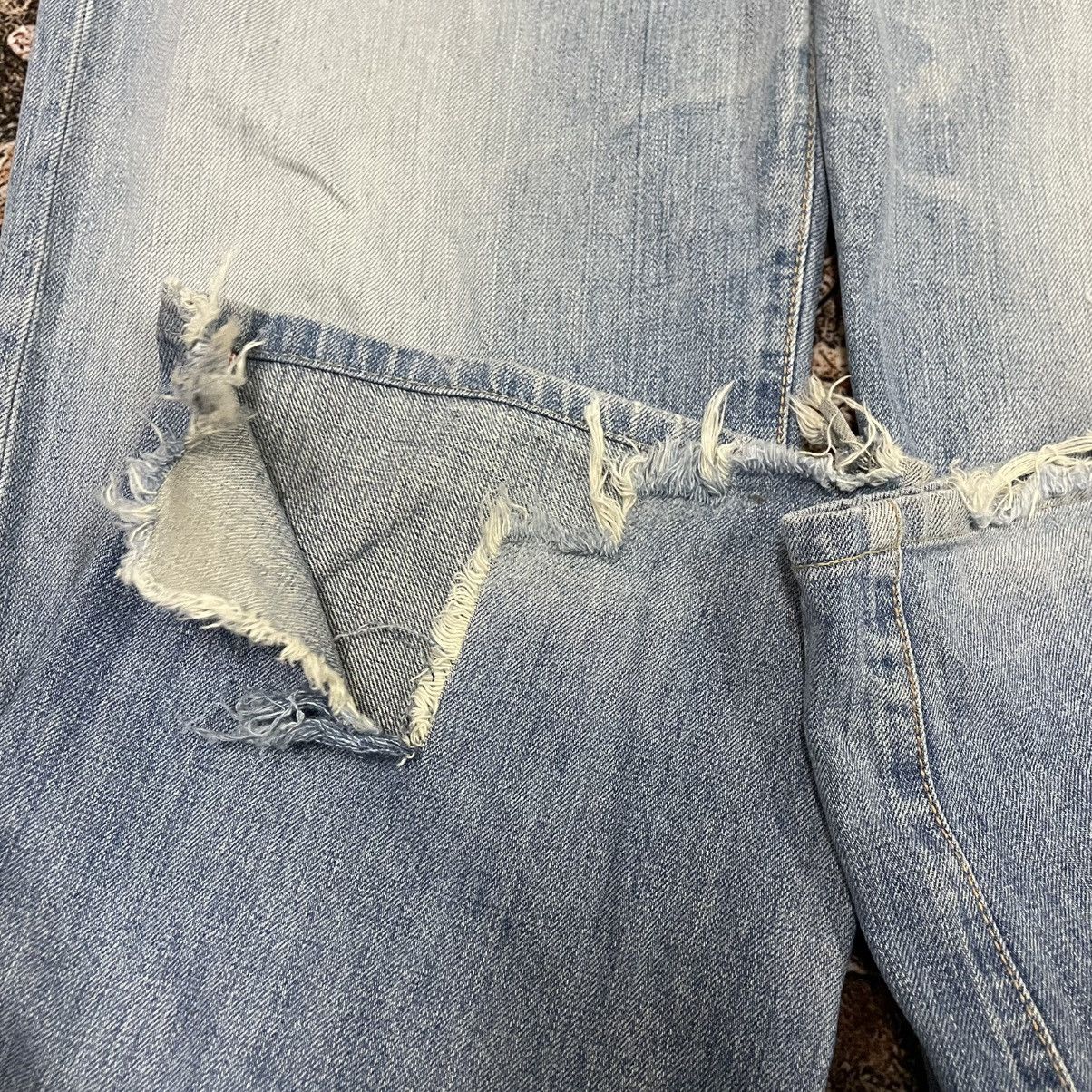 Edwin 🔥Vintage Edwin 502 Stoned Washed Ripped Slevedge Denim Jeans Size US 34 / EU 50 - 8 Thumbnail