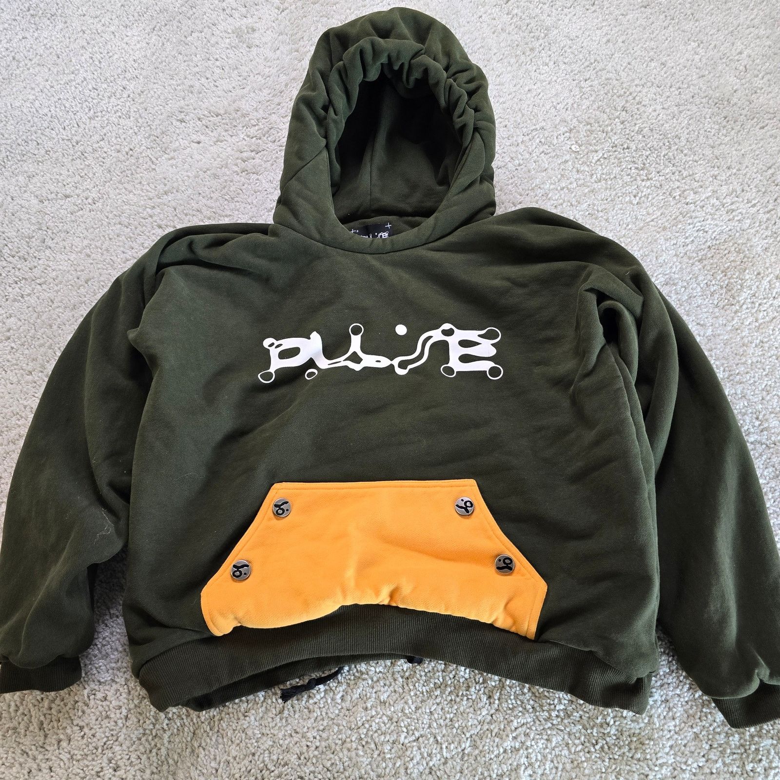 Pulse Pulse Designer No Brand Heavyweight Hoodie Y2K Supreme GUC L Size US L / EU 52-54 / 3 - 3 Thumbnail