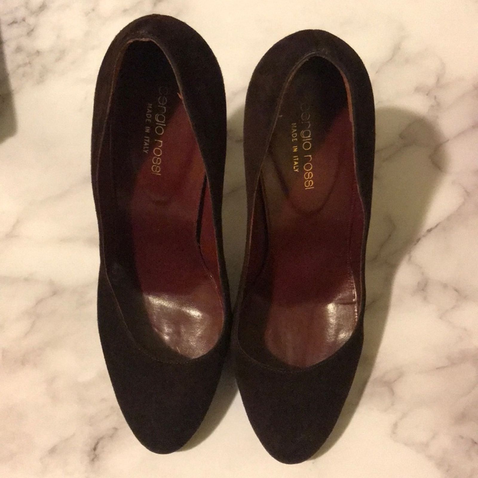 Sergio Rossi Sergio Rossi vero cucio suede italian pumps 39 Size US 8.5 / IT 38.5 - 5 Thumbnail