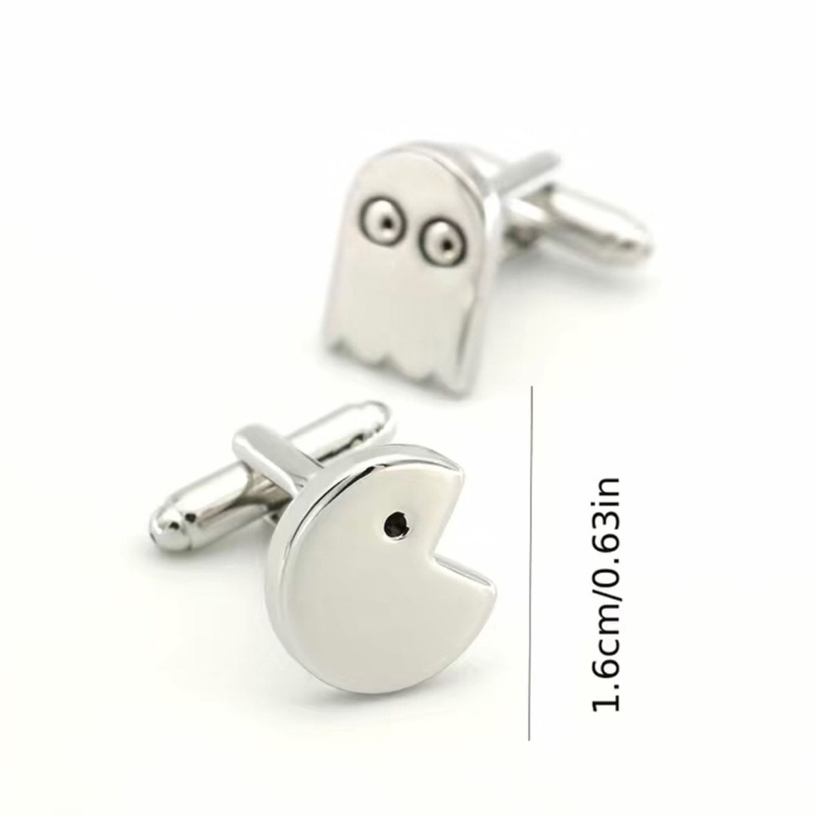 Jewelry Men’s Pac Man & ghost 80s video game novelty cuff link Size ONE SIZE - 5 Thumbnail