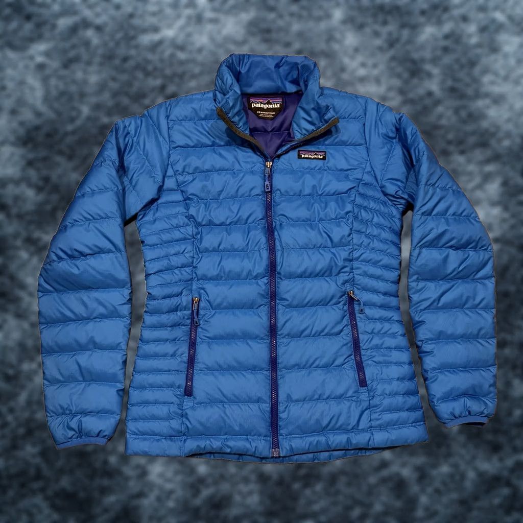 Patagonia Patagonia Down Sweater Jacket Full Zip Puffer Women’s XS Blue 84683 Size XS / US 0-2 / IT 36-38 - 1 Thumbnail