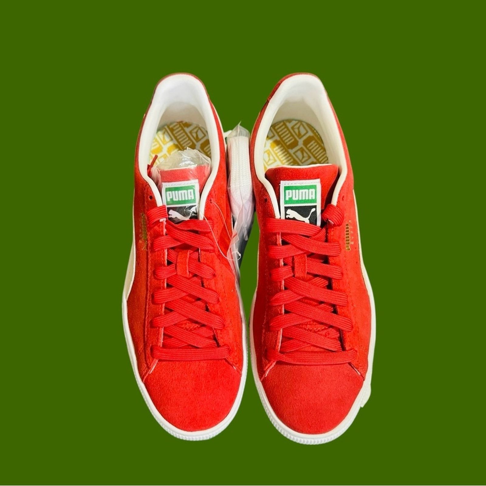 Puma Puma Suede Vintage High Risk Red Shoes Size US 9.5 / EU 42-43 - 3 Thumbnail