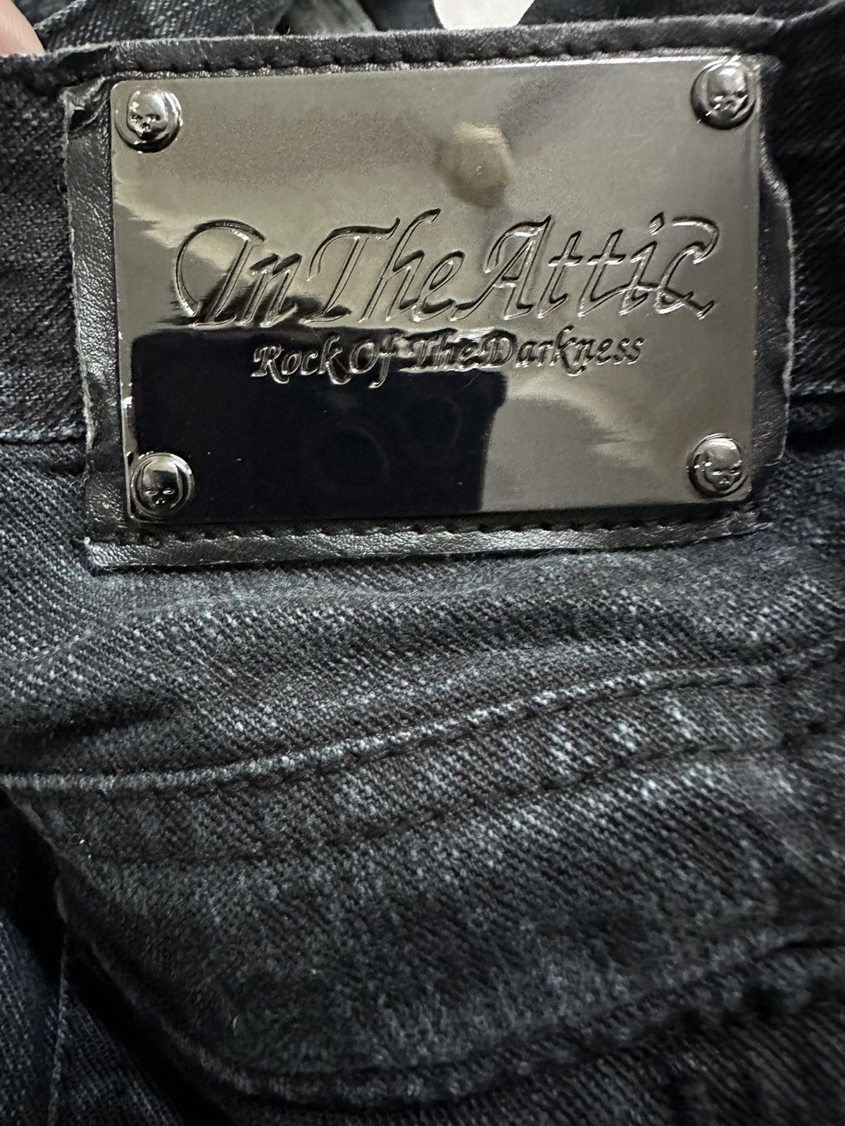 In The Attic × Japanese Brand × Vintage Japan In The Attic Tactical Pocket Mud Wash Denim Pants Size US 31 - 6 Thumbnail