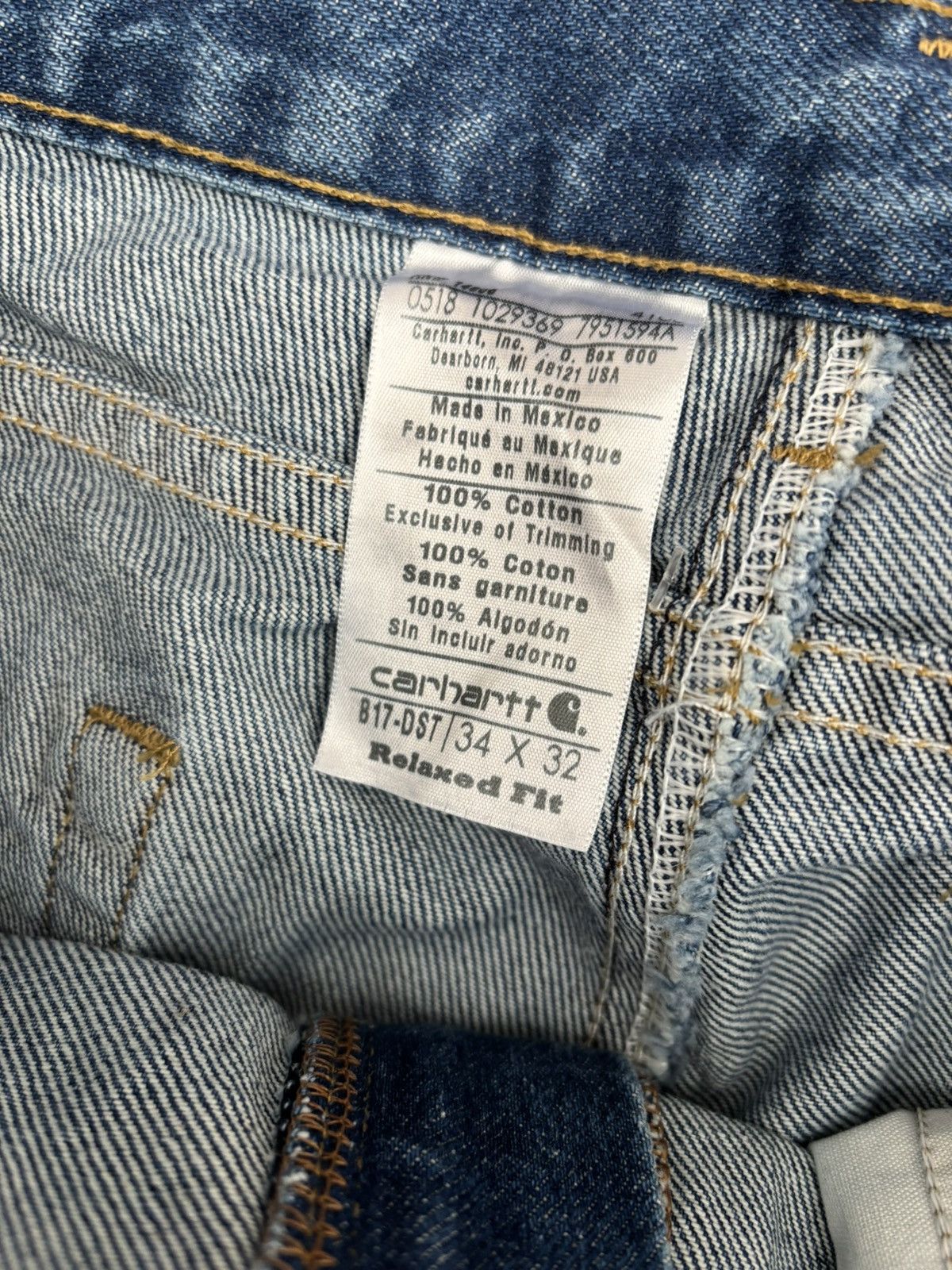 Carhartt Vintage Carhartt Denim Workwear Jeans Size US 34 / EU 50 - 3 Thumbnail