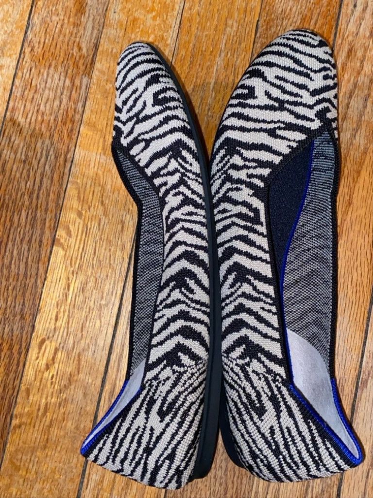Rothy's Rothy's The Flat, Retired Zebra Print, Ballet, Size 11.5 Size US 11.5 / IT 41.5 - 3 Thumbnail