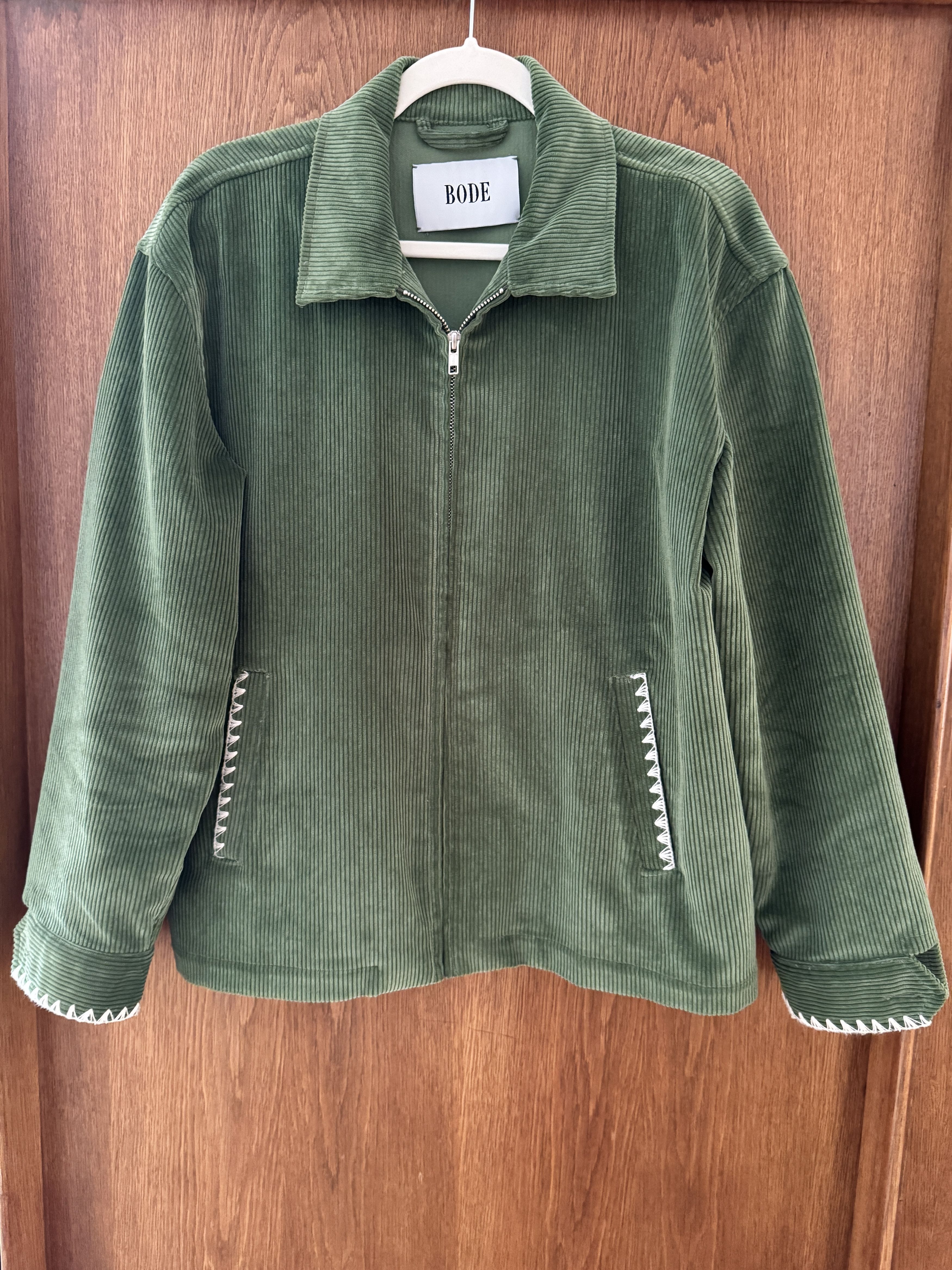 Bode Bode Men's Green Corduroy Jacket Size S/M Size US S / EU 44-46 / 1 - 1 Thumbnail