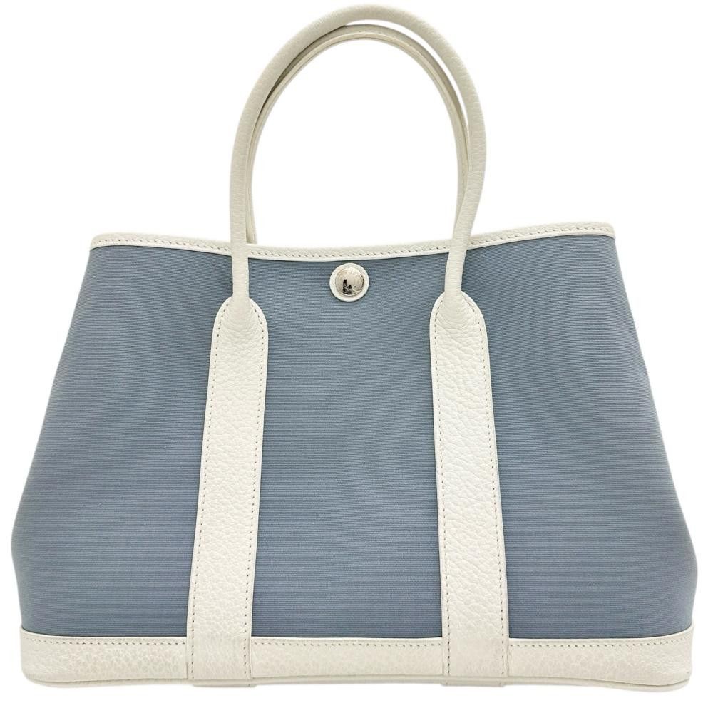 Hermes Hermès Garden Party TPM Canvas/Leather Handbag Textile Handbag Stamp R (2014) DUTY FREE for USA