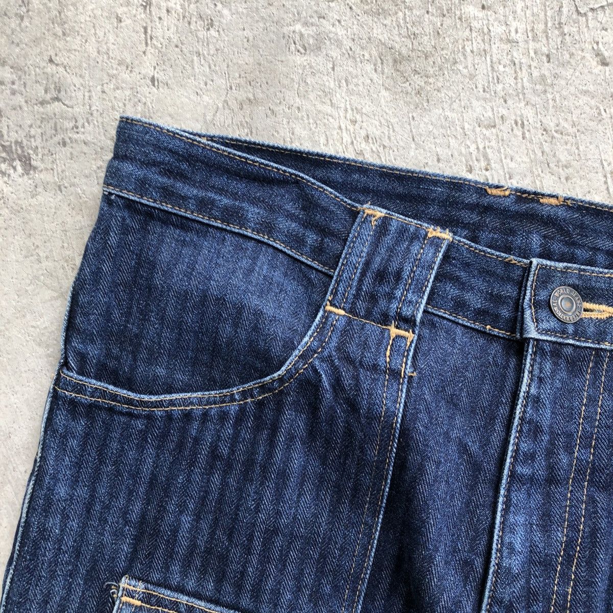 Other BISON Japanese Hickory Stripe Flared Jeans Size US 30 / EU 46 - 10 Thumbnail