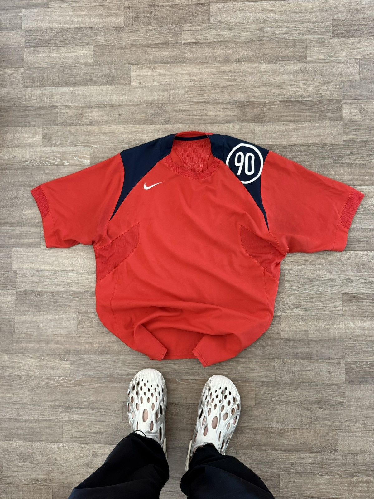 Other Nike T90 Total 90 Soccer Blokecore Hype Y2K Football Jersey Size US XL / EU 56 / 4 - 9 Thumbnail