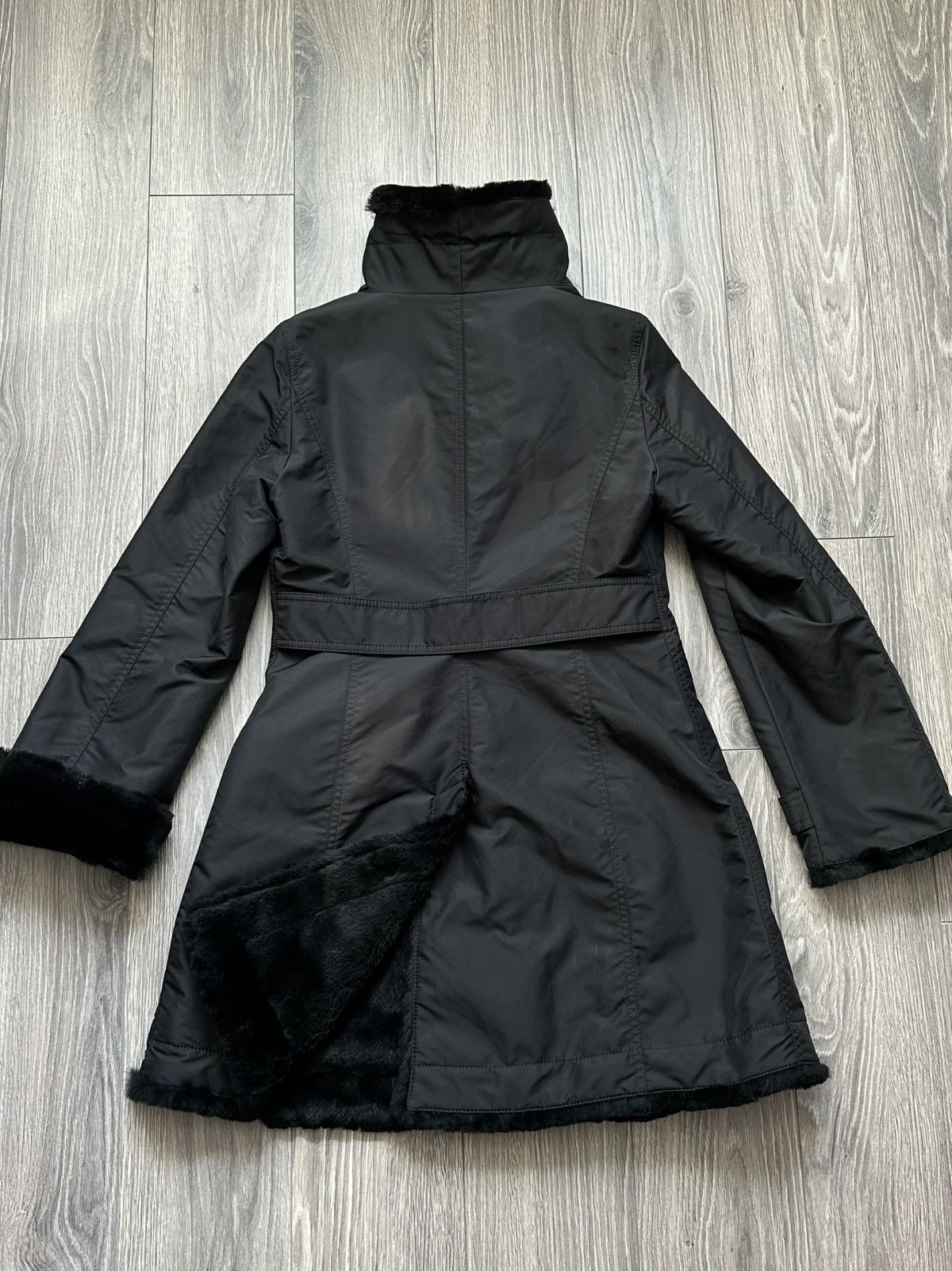 Armani Collezioni Armani Collezioni Rabbit fur-trimmed winter coat Size M / US 6-8 / IT 42-44 - 4 Thumbnail