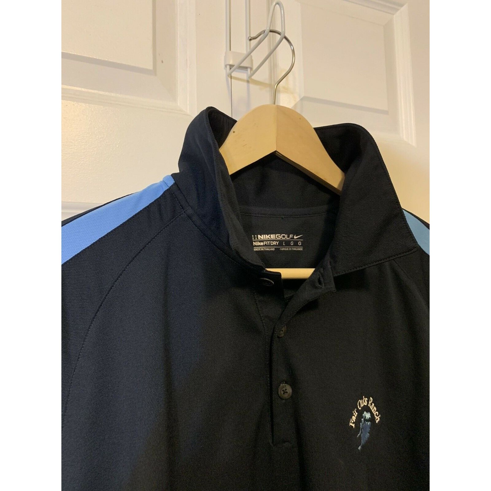 Nike Nike Golf Fit Dry Polo Men’s Sz L Fair Oaks Ranch Navy Blue Size US L / EU 52-54 / 3 - 8 Thumbnail