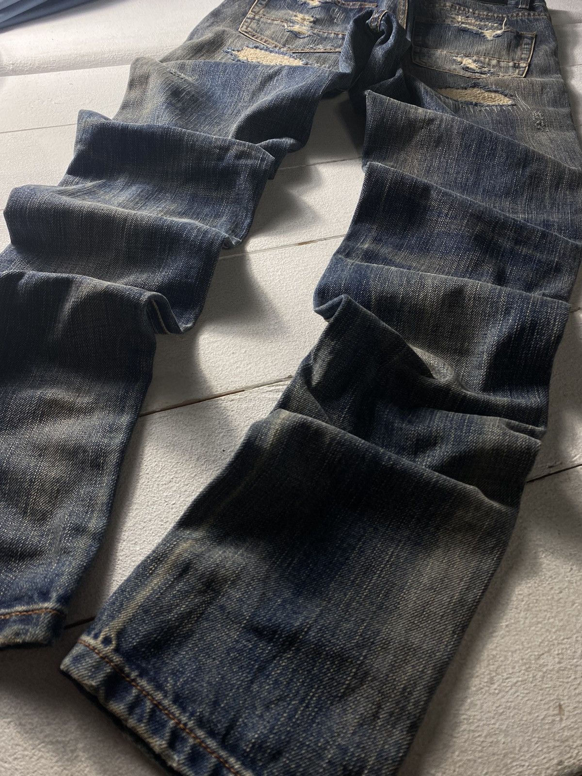 Other 💢RARE DISTRESSED RIPPED AVANT GARDE OPIUM GOTHIC JEANS 30 Size US 30 / EU 46 - 6 Thumbnail