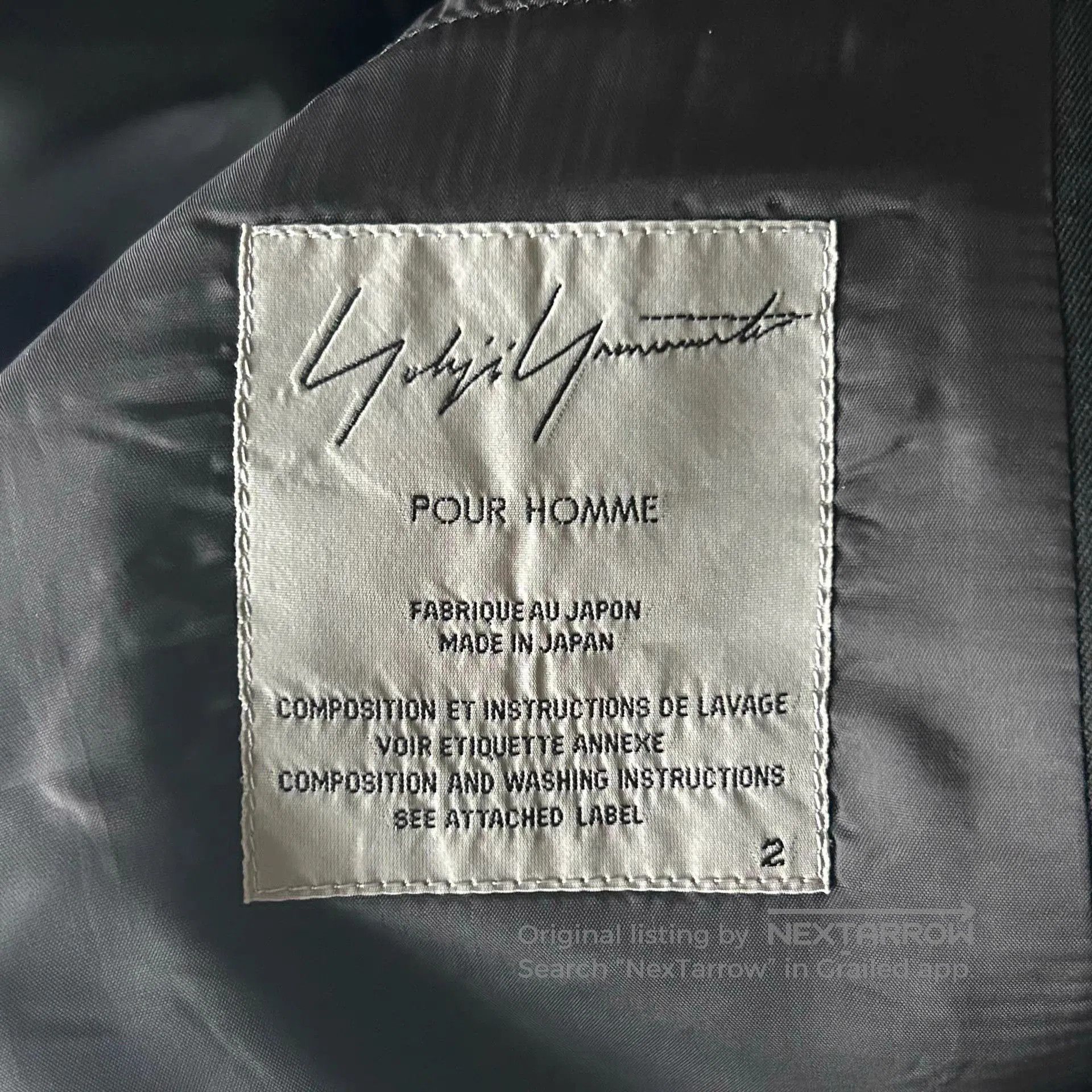 Yohji Yamamoto Black Blazer with Button Closure Size M. Size US M / EU 48-50 / 2 - 4 Thumbnail