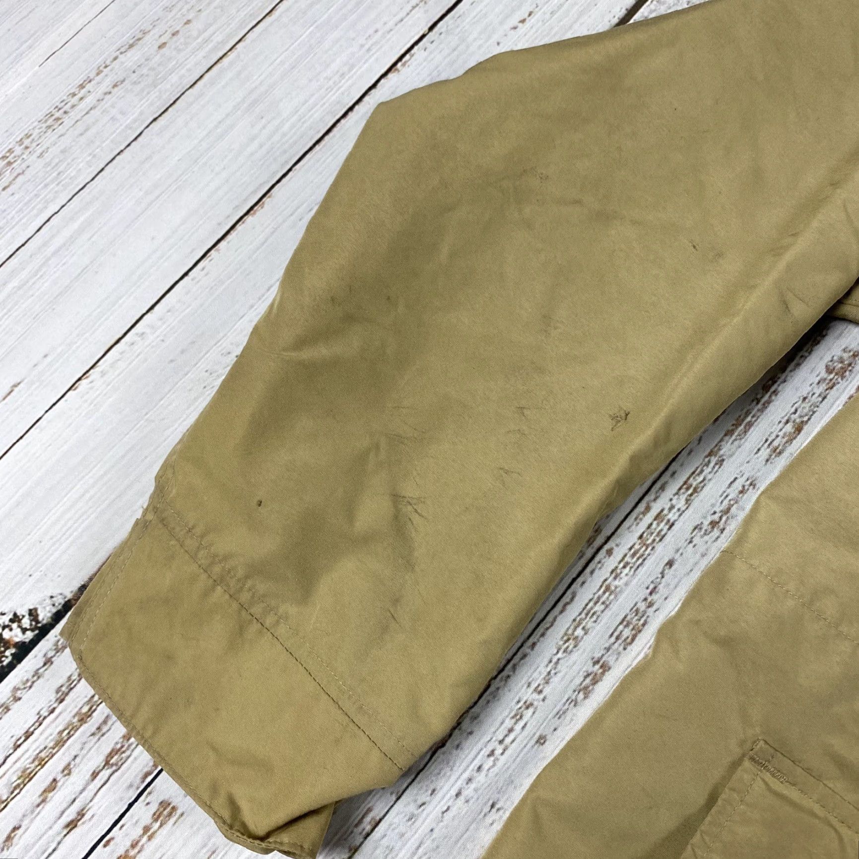 Vintage VINTAGE L.L. BEAN MEN'S HOODED BAXTER STATE PARKA JACKET XL BEIGE NYLON 80s Size US XL / EU 56 / 4 - 4 Thumbnail