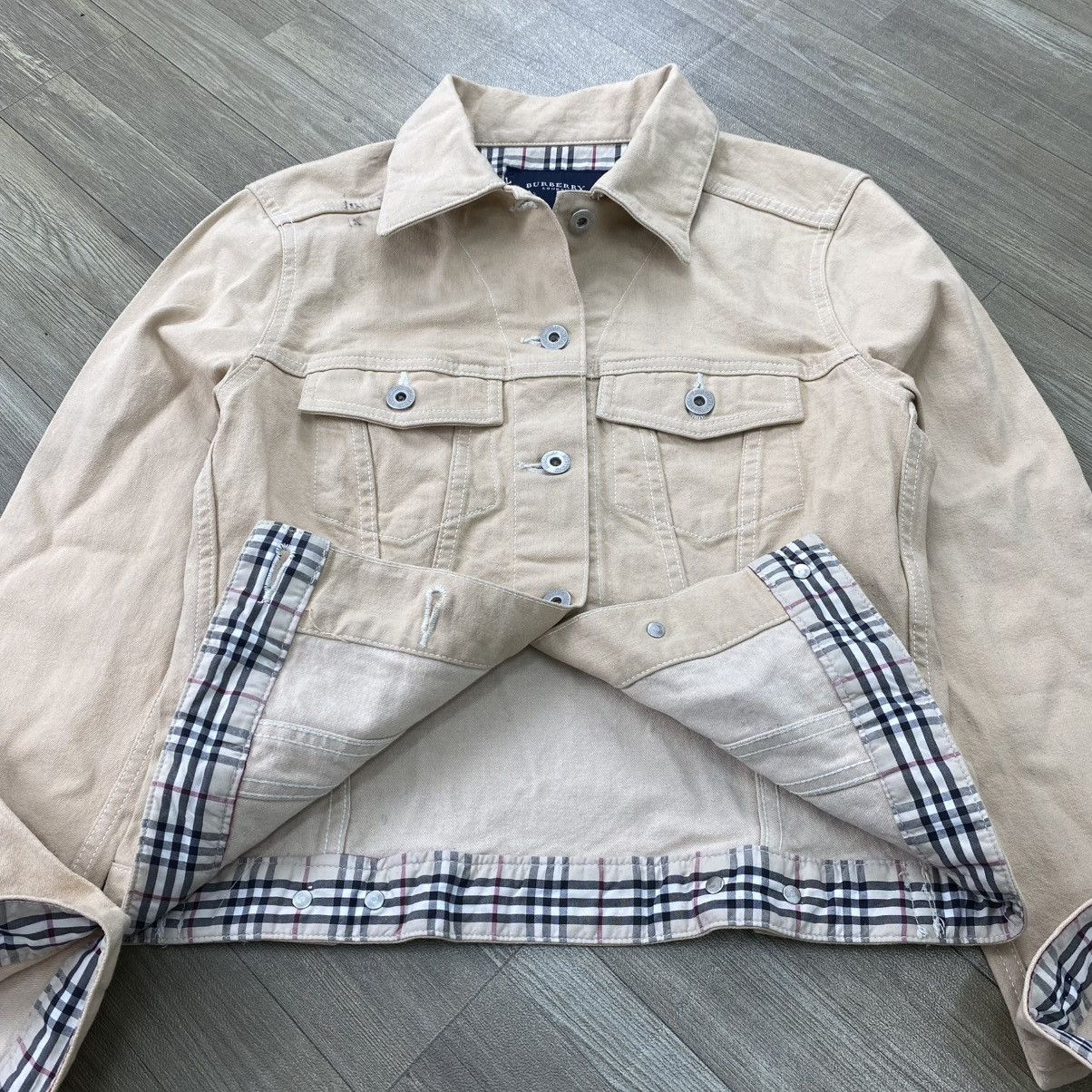 Burberry Vintage Burberry London Nova Check Beige Denim Jacket Luxury Size US S / EU 44-46 / 1 - 7 Thumbnail