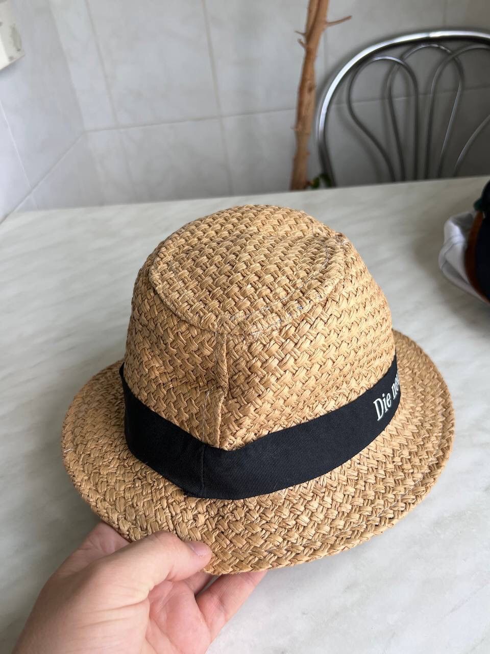 Mercedes-Benz × Vintage Official Vintage Mercedes Benz Straw Bucket Hat Daimler AG Size ONE SIZE - 6 Thumbnail