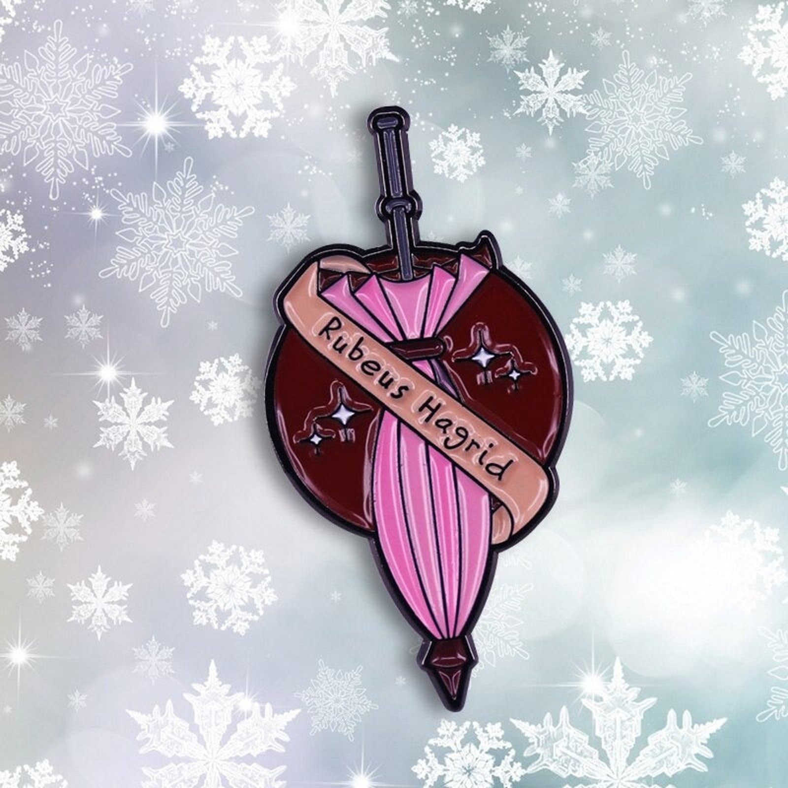 Japanese Brand Hagrid's Pink Umbrella Harry Potter Enamel Pins 94 Size ONE SIZE - 4 Thumbnail