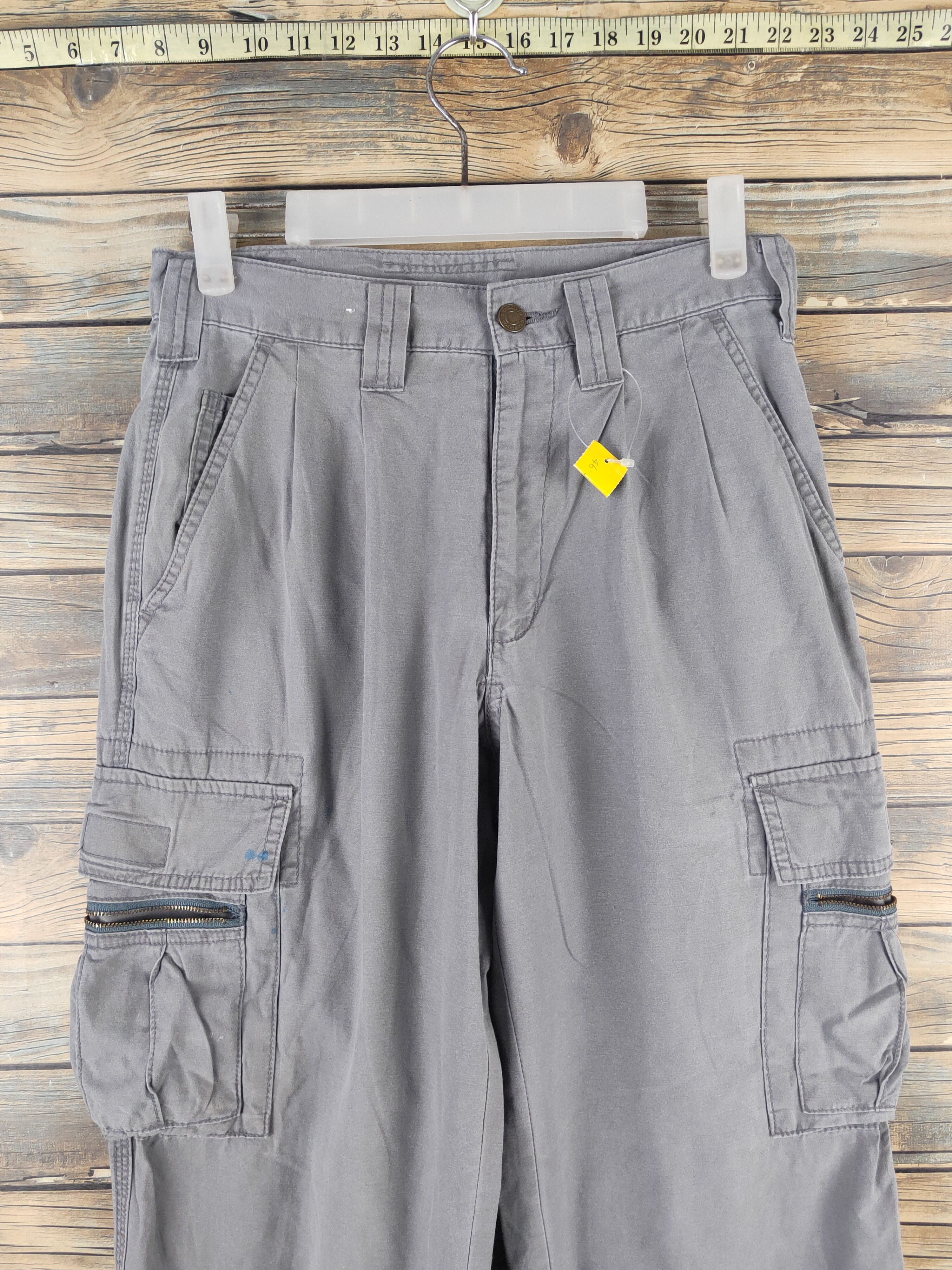 Japanese Brand DL Gran Cisco Gray Multipocket Tactical Cargo Pants #46-288T Size US 28 / EU 44 - 2 Thumbnail
