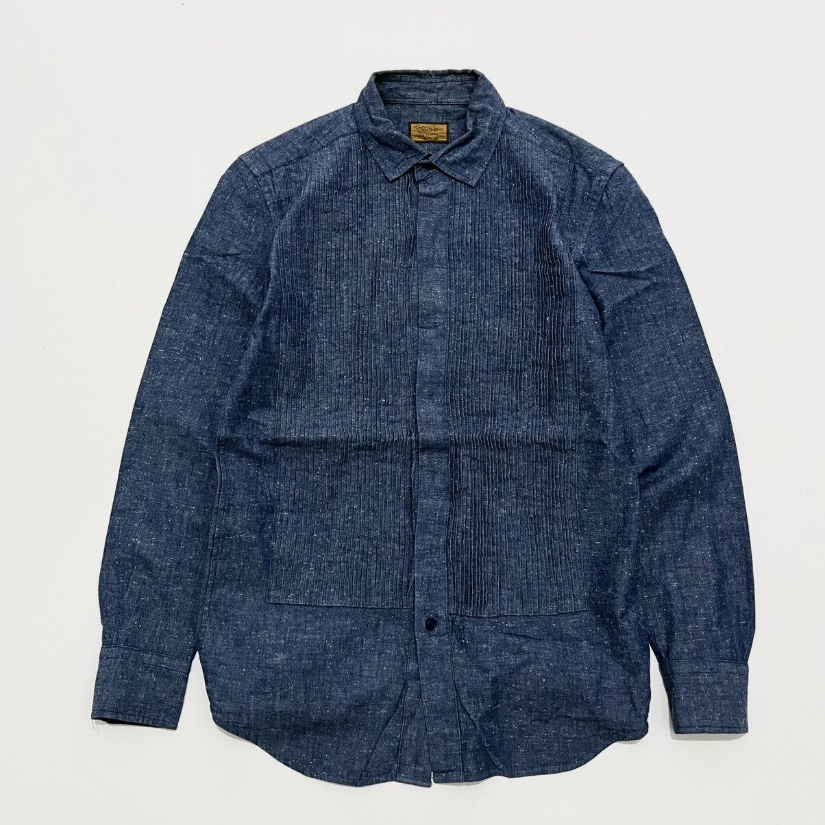 Japanese Brand Brown by 2-Tacs Texture Shirt Size US M / EU 48-50 / 2 - 1 Thumbnail