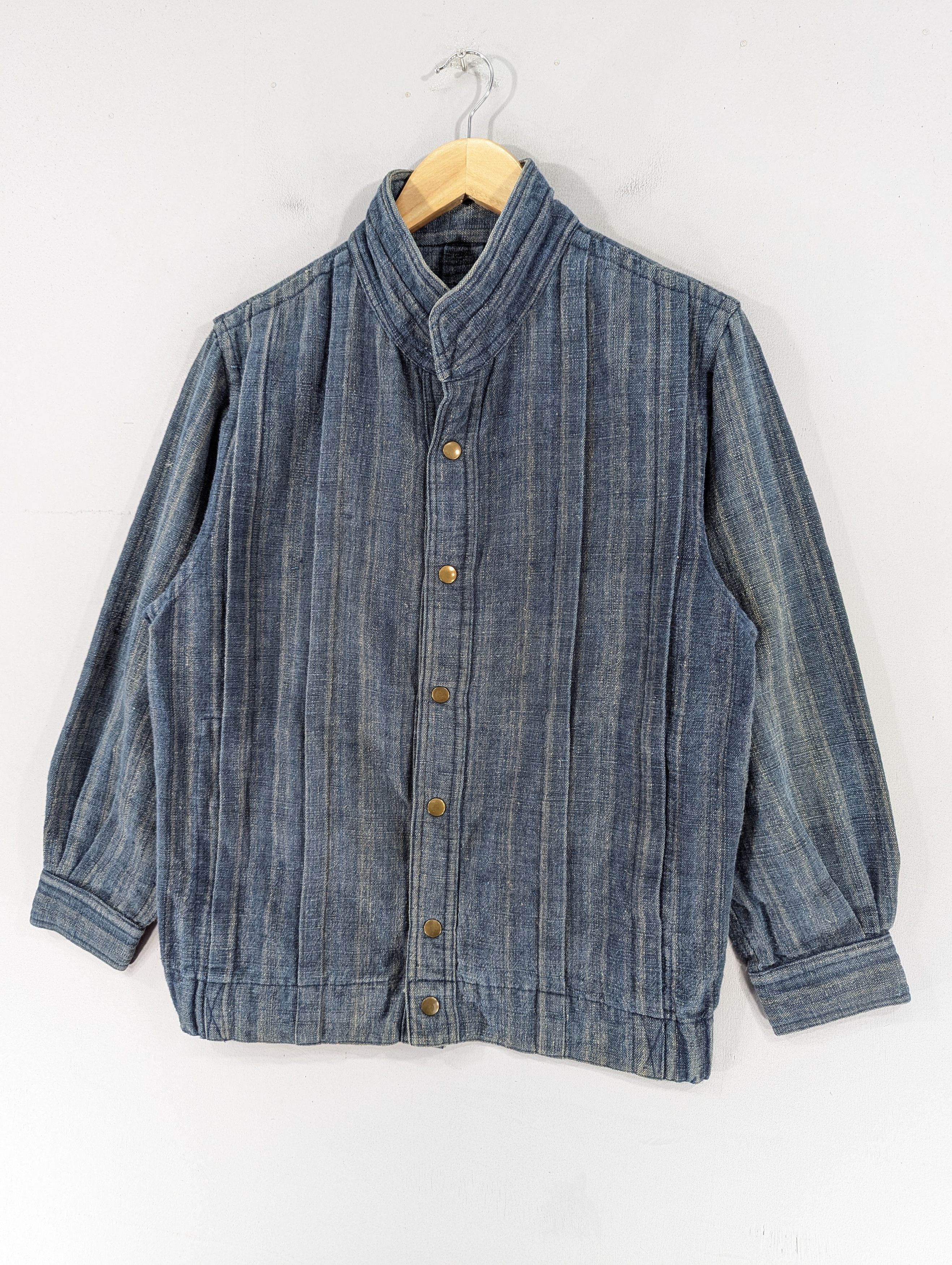 Japanese Brand Vintage Yuhei Anrico Atelier Denim Snap Button Jacket Size L / US 10 / IT 46 - 2 Thumbnail