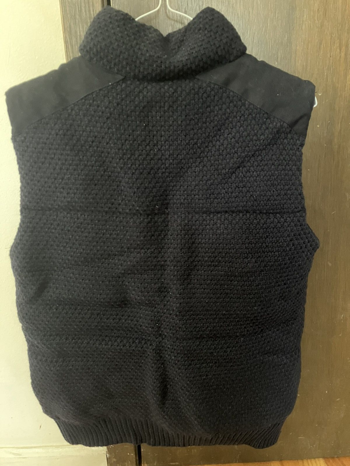 Other Anapo Cable Knit Full Zip Puffer Vest Navy Blue Small Size US S / EU 44-46 / 1 - 3 Thumbnail