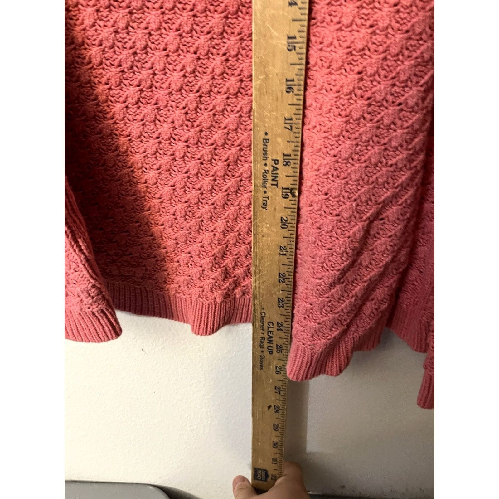 Old Navy Old Navy Sweater Size Large Pink Crochet Knitted Women Size L / US 10 / IT 46 - 4 Thumbnail