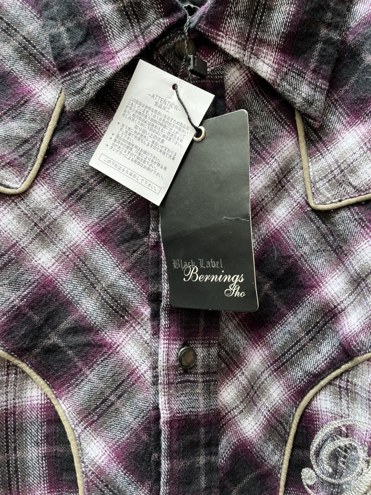 Japanese Brand Bernings Sho Plaid Embordered Logo Size US L / EU 52-54 / 3 - 4 Thumbnail