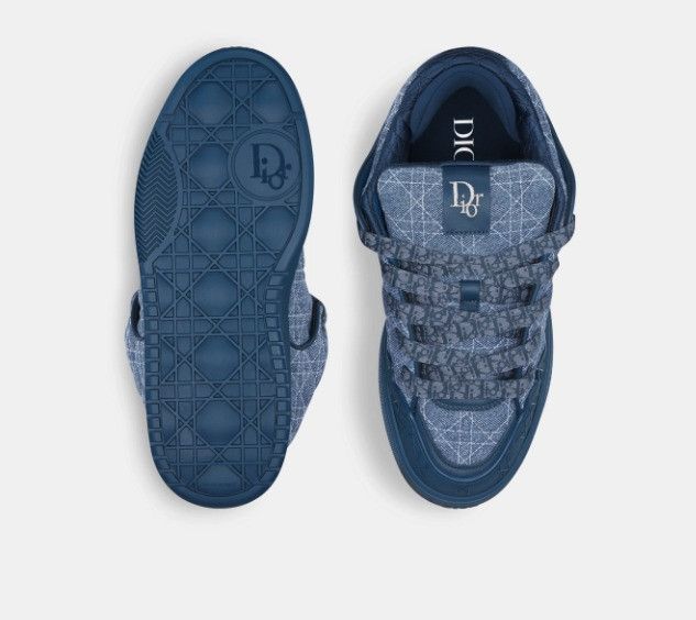 Dior o1w1db10425 3SN288 B9S Skater Low-Top Sneakers in Blue Size US 9 / EU 42 - 4 Thumbnail