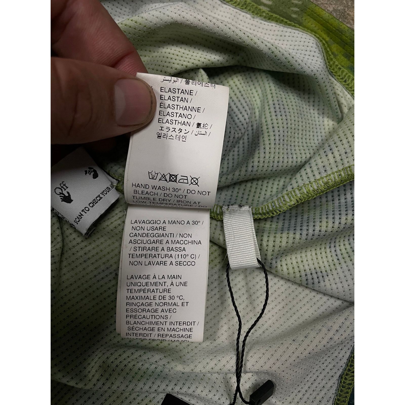 Off-White Off White Mesh Tee Green Used XL Size US XL / EU 56 / 4 - 6 Thumbnail