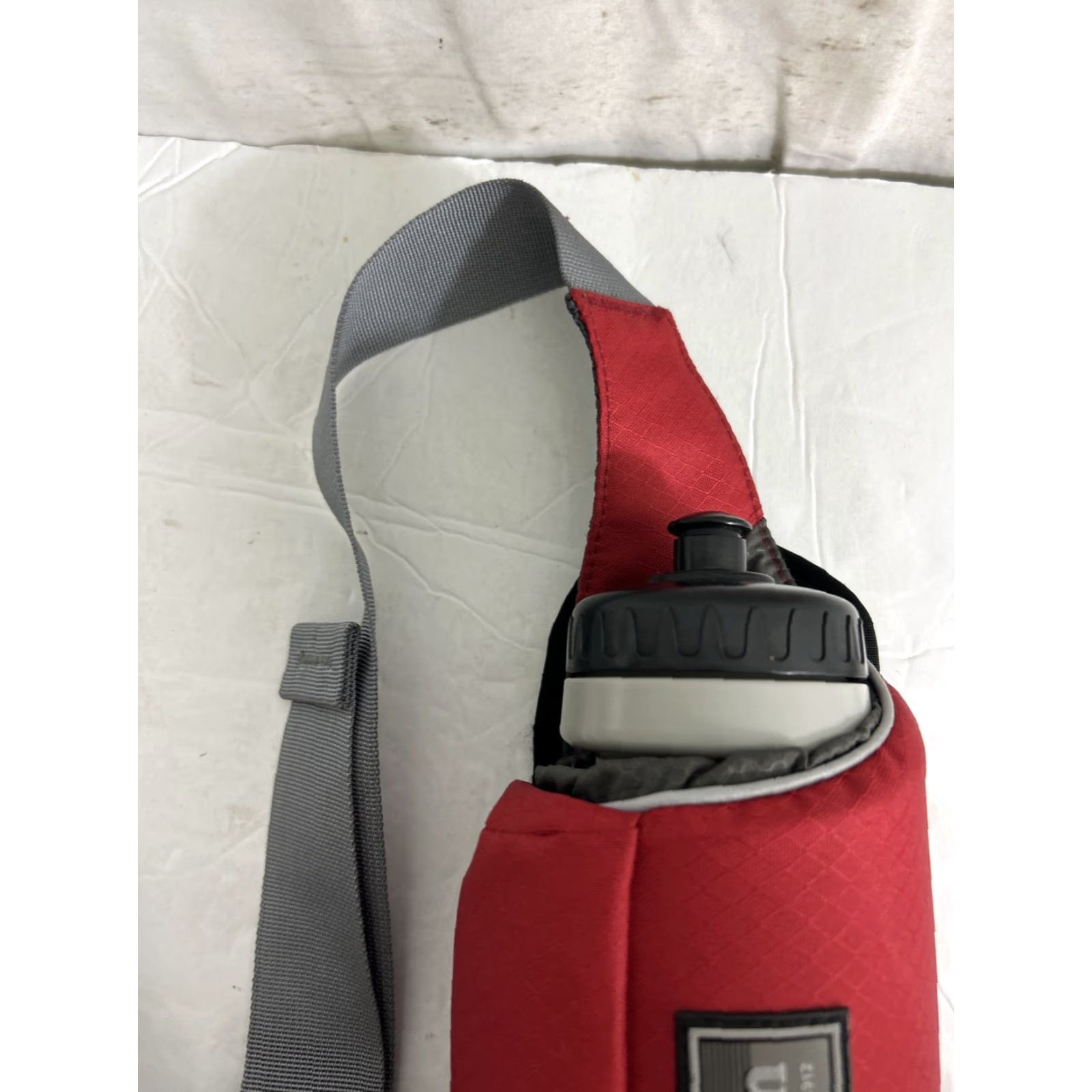 Vintage L.L. Bean Water Bottle Sling Bag Holder Red Messenger Bag Fanny Pack With Bottle Men Adjustable Strap Pockets Nylon Size ONE SIZE - 6 Thumbnail