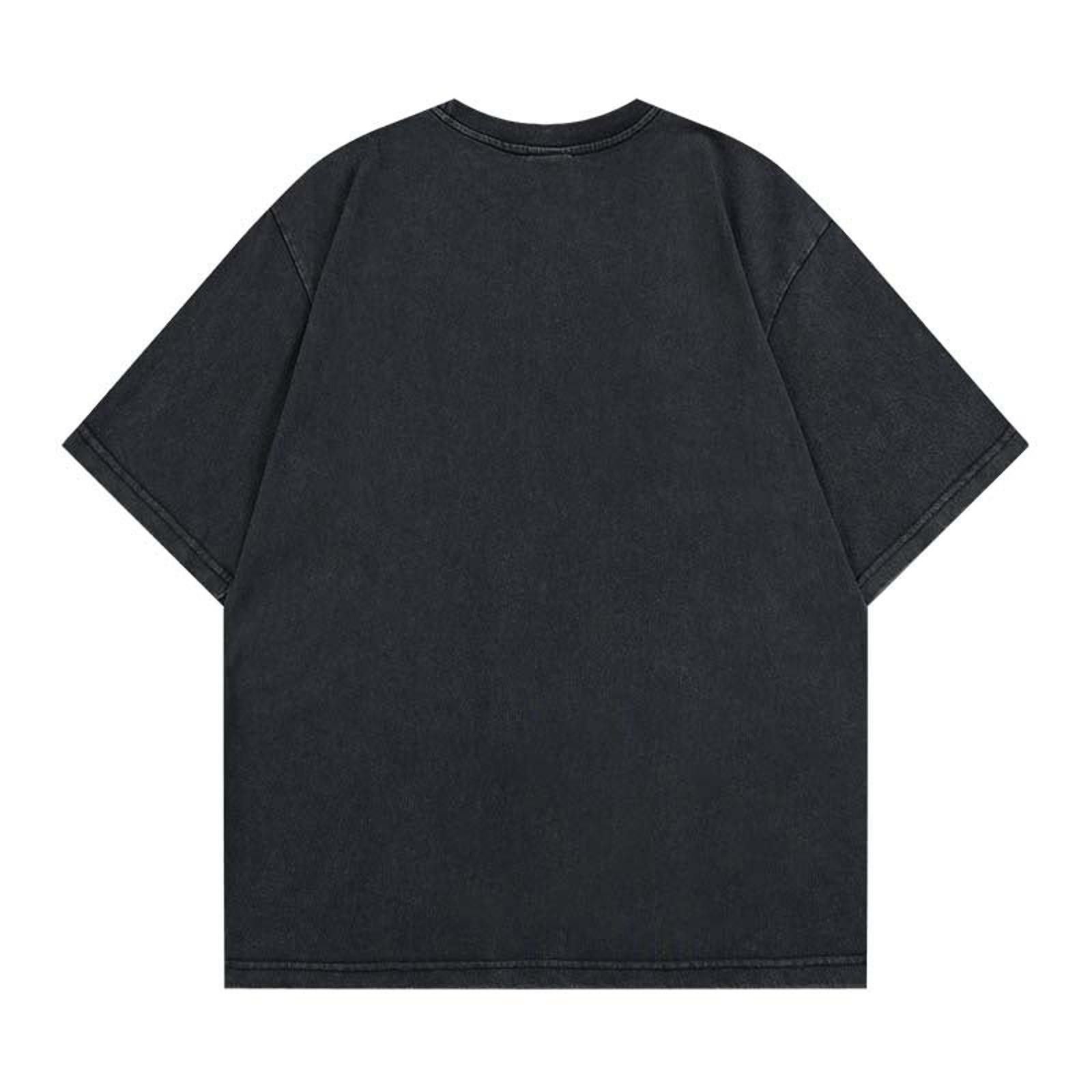 Vintage Black Oversized Cross Patch T-Shirt Size US L / EU 52-54 / 3 - 4 Thumbnail