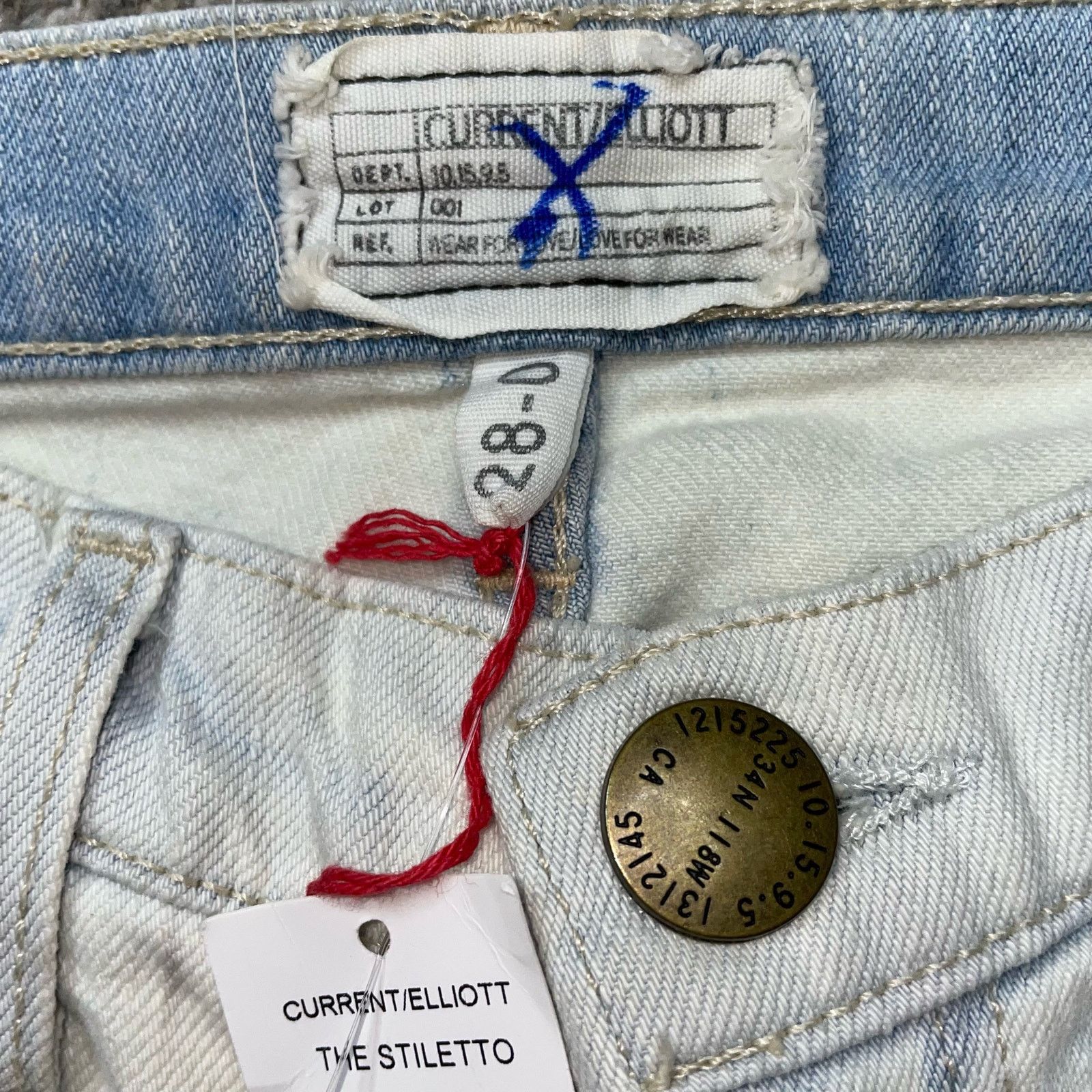 Current/Elliot Current/Elliott Stiletto Jeans 28 Womens Skinny Casual Denim Size 30" / US 8 / IT 44 - 4 Thumbnail